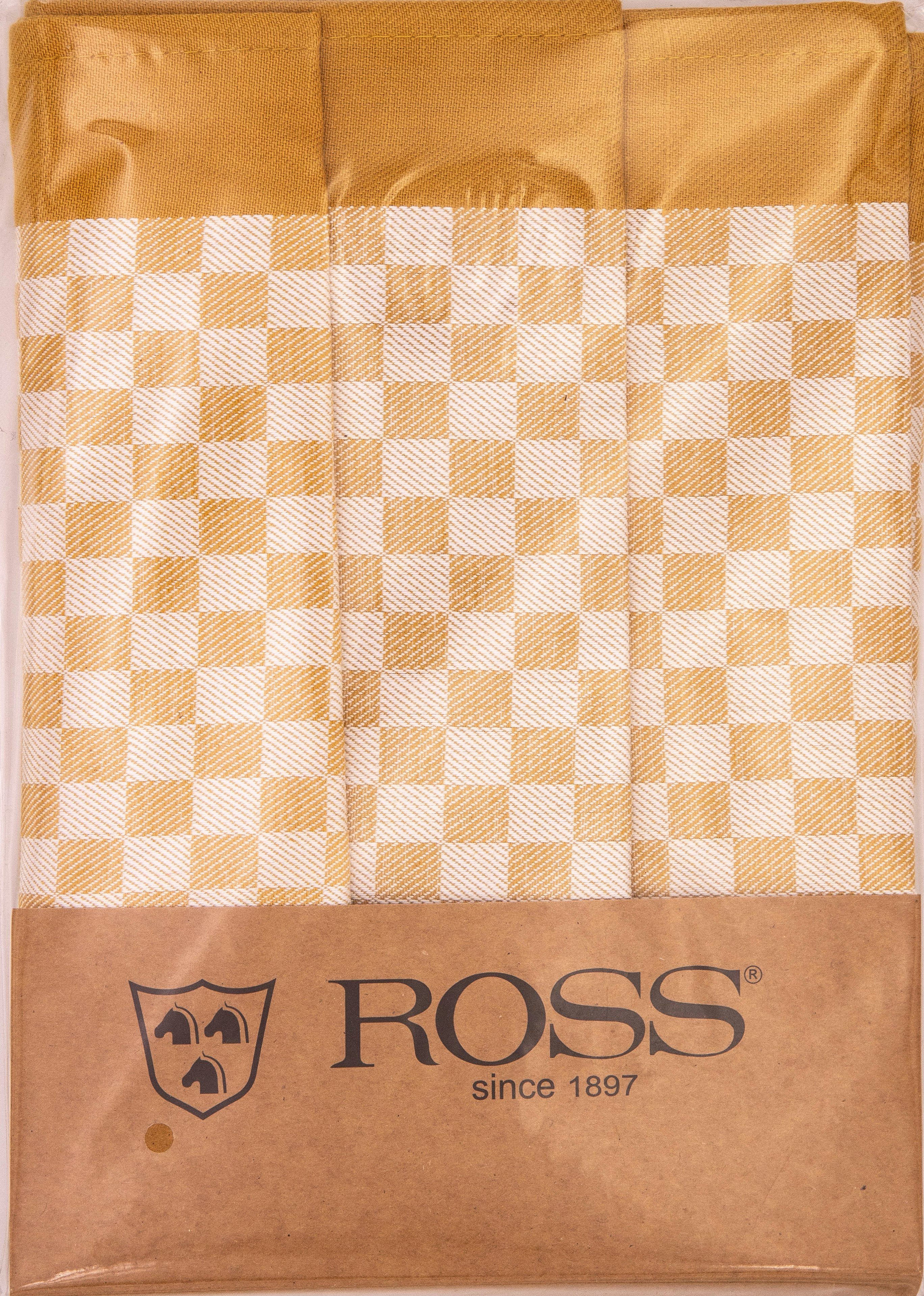 ROSS Geschirrtuch Ross Geschirrtücher 3er Pack Baumwolle, Set mit 3 Geschirrtüchern