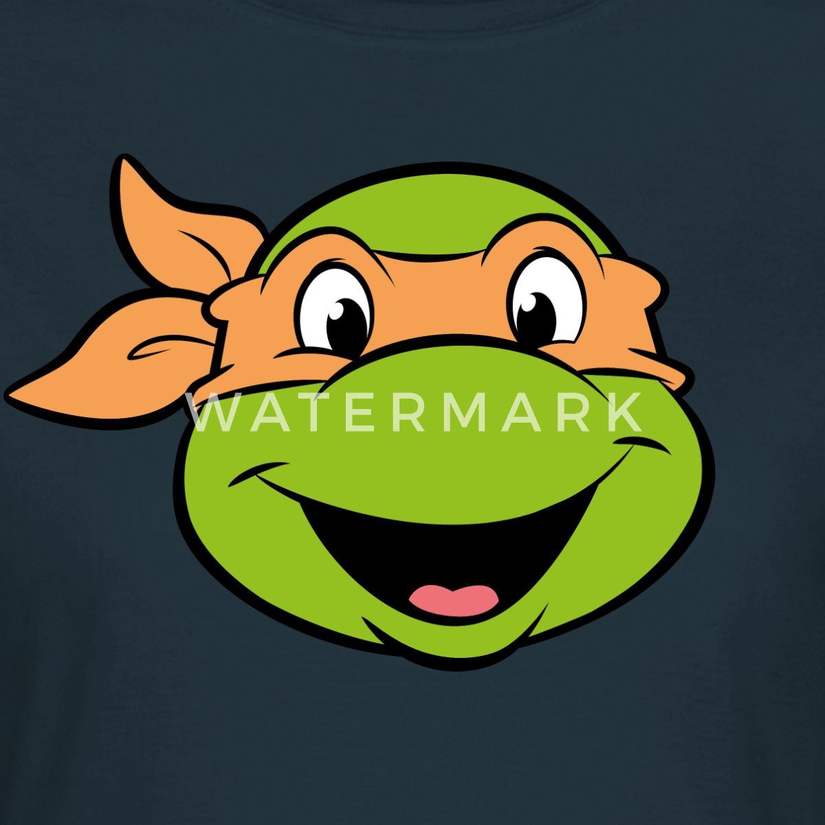 Spreadshirt T-Shirt Teenage Mutant Ninja Turtles Michelangelo Kostüm Frauen T-Shirt (1-tlg) Slim Fit, fällt klein aus