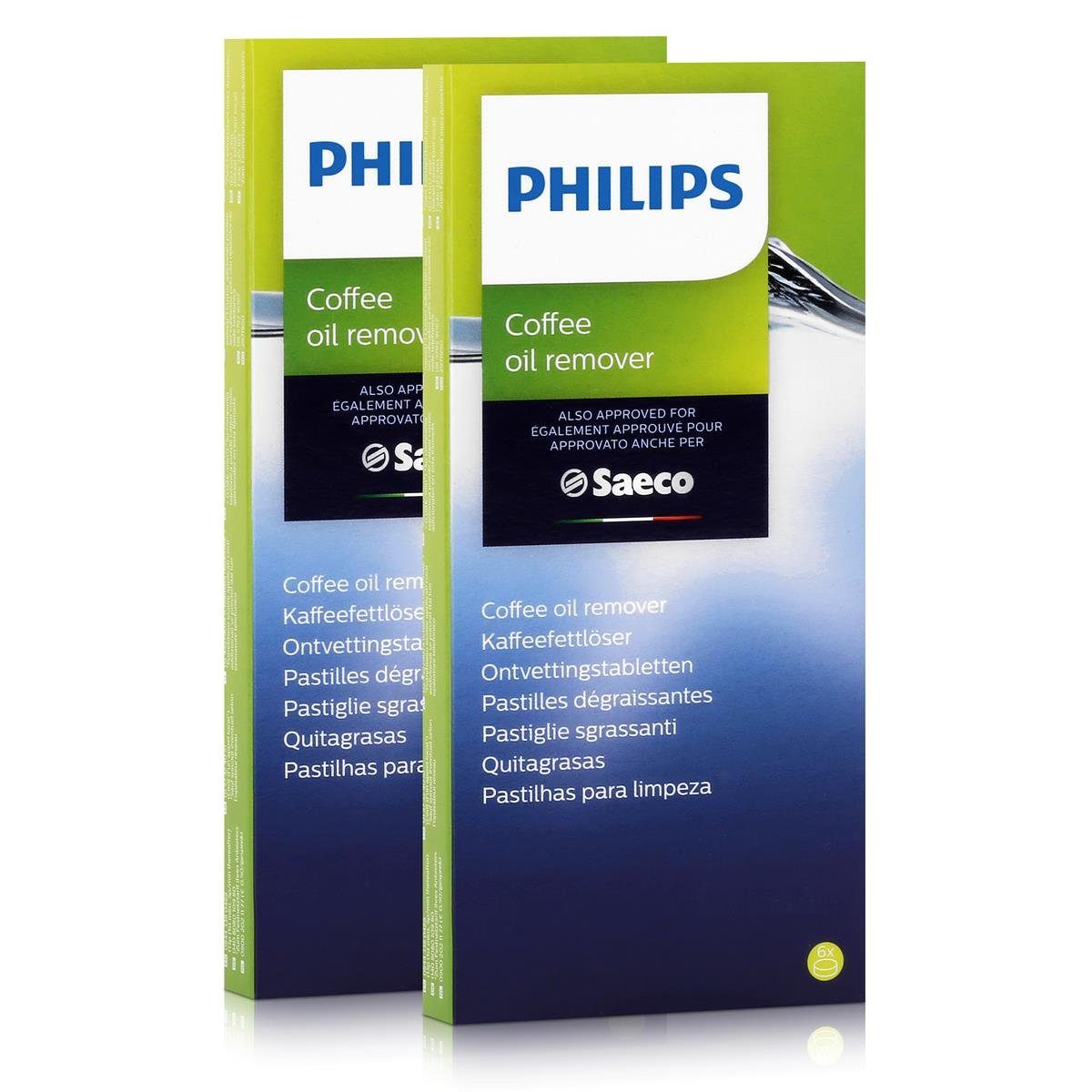 Saeco Philips Saeco CA6704/10 Kaffeefettlöser - 6 Tabletten á 1,6g (2er Pack Reinigungstabletten