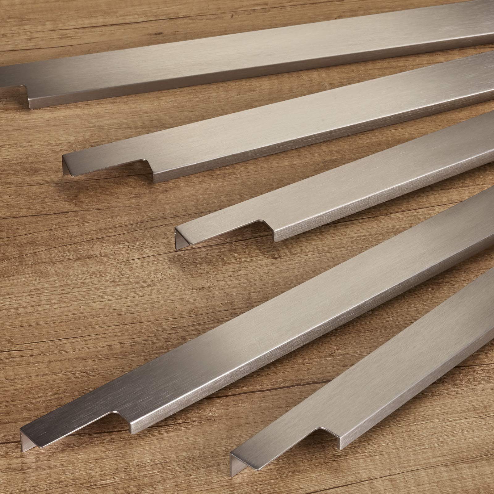 SO-TECH® Möbelgriff BLANKETT Slim Edelstahloptik gebürstet 145 - 1195 mm, Länge 145 mm