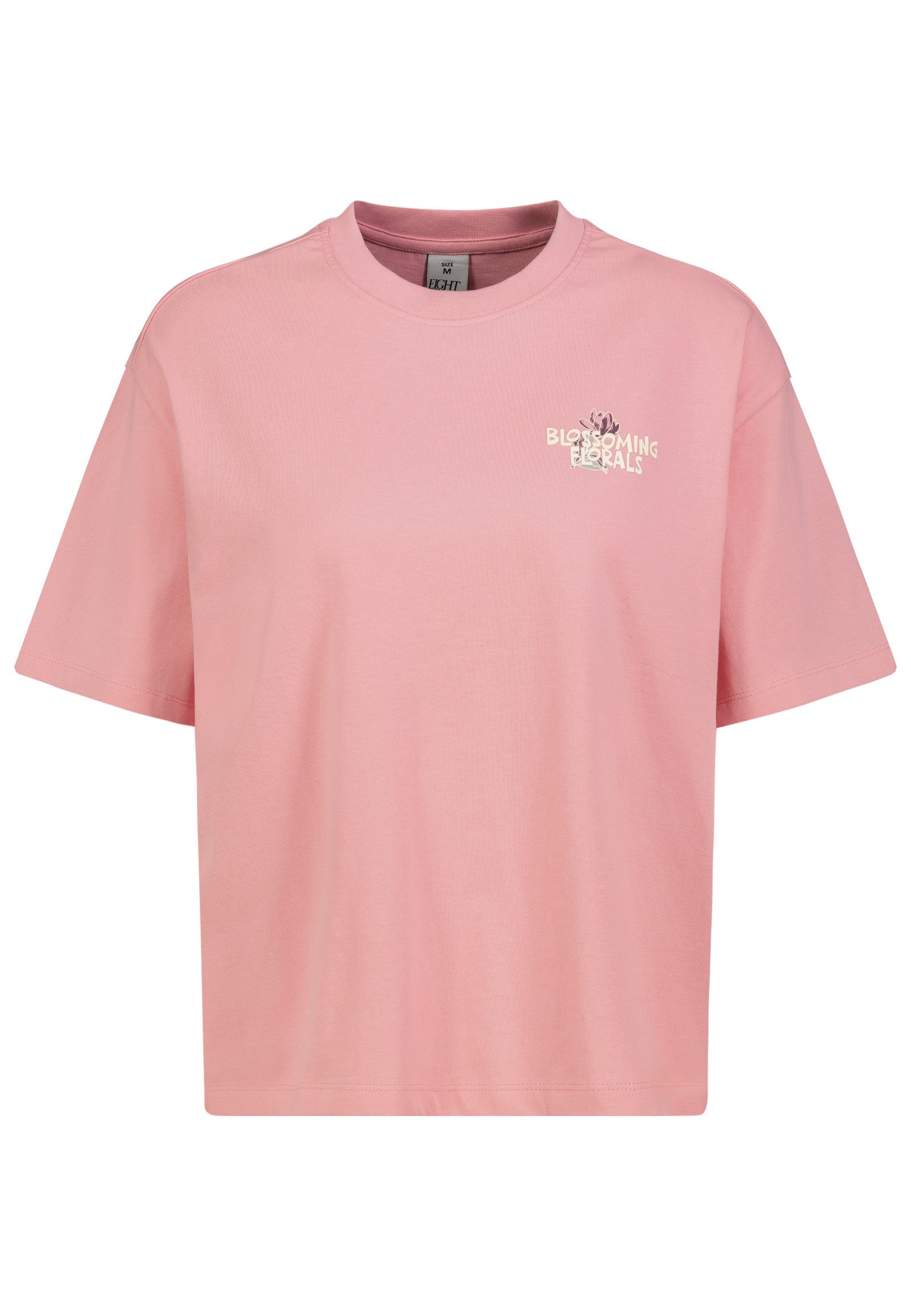 Eight2Nine T-Shirt Damen Oversize Shirt mit Print großer Rückenprint, verschiedenen florale Muster