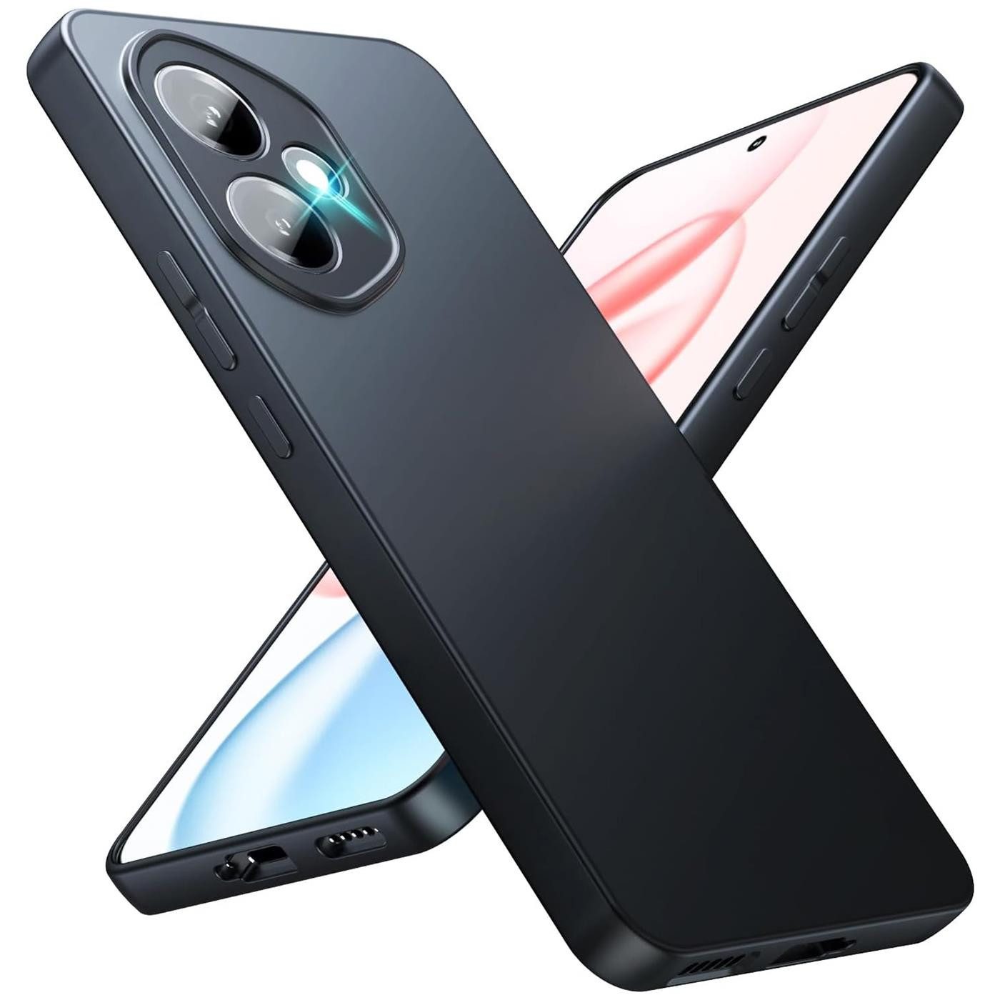 CoolGadget Handyhülle Black Series Handy Hülle für Honor 400 6,55 Zoll, Edle Silikon Schlicht Robust Schutzhülle für Honor 400 Hülle