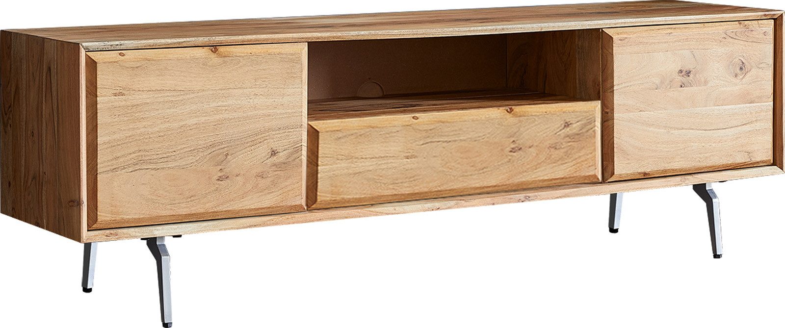 DELIFE Lowboard Shari, Akazie Natur 160 günstig online kaufen