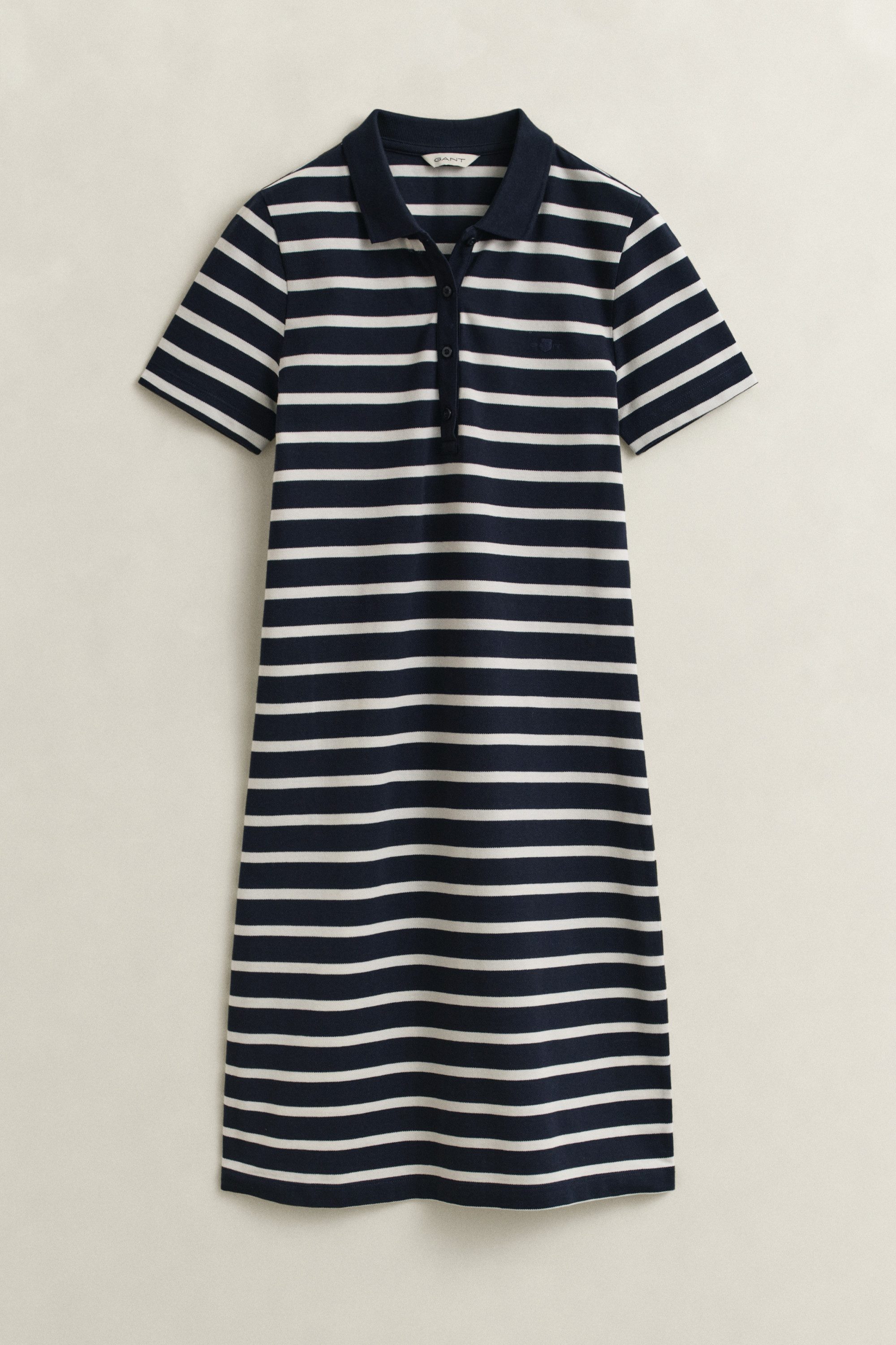 Gant Polokleid SLIM STRIPED PIQUE POLO Slim fit mit Polokragen – Bild 4 von 5