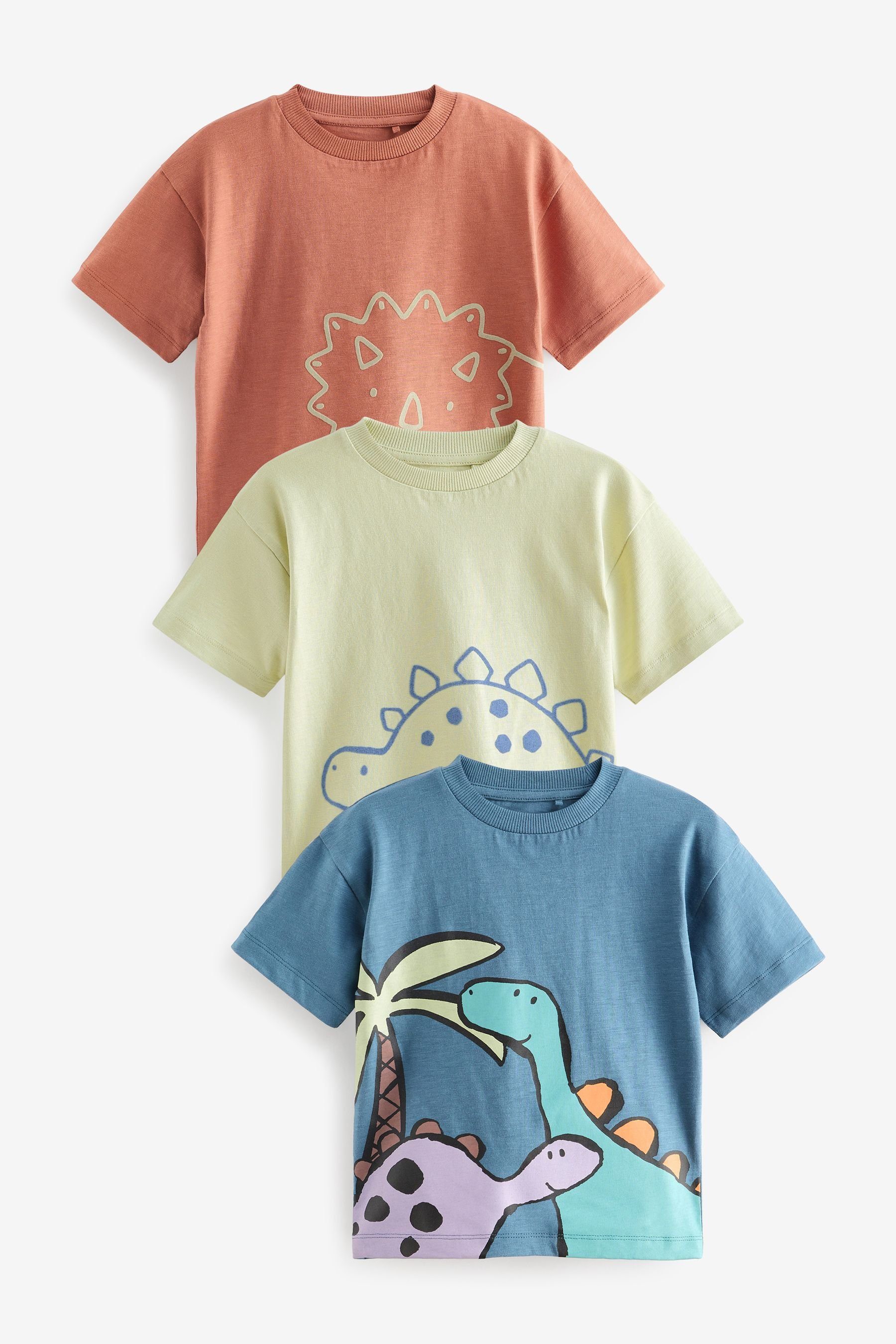 Pack T-Shirt mit Figur, Kurzarm-T-Shirts für familie (3-tlg), 3er Mode Next ganze Accessoires und die