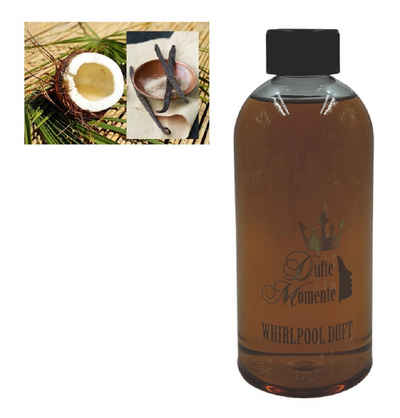 Dufte Momente Badezusatz 500ml Kokos-Vanille, naturreine und natürliche ätherische Öle - vegan und ohne Tierversuche