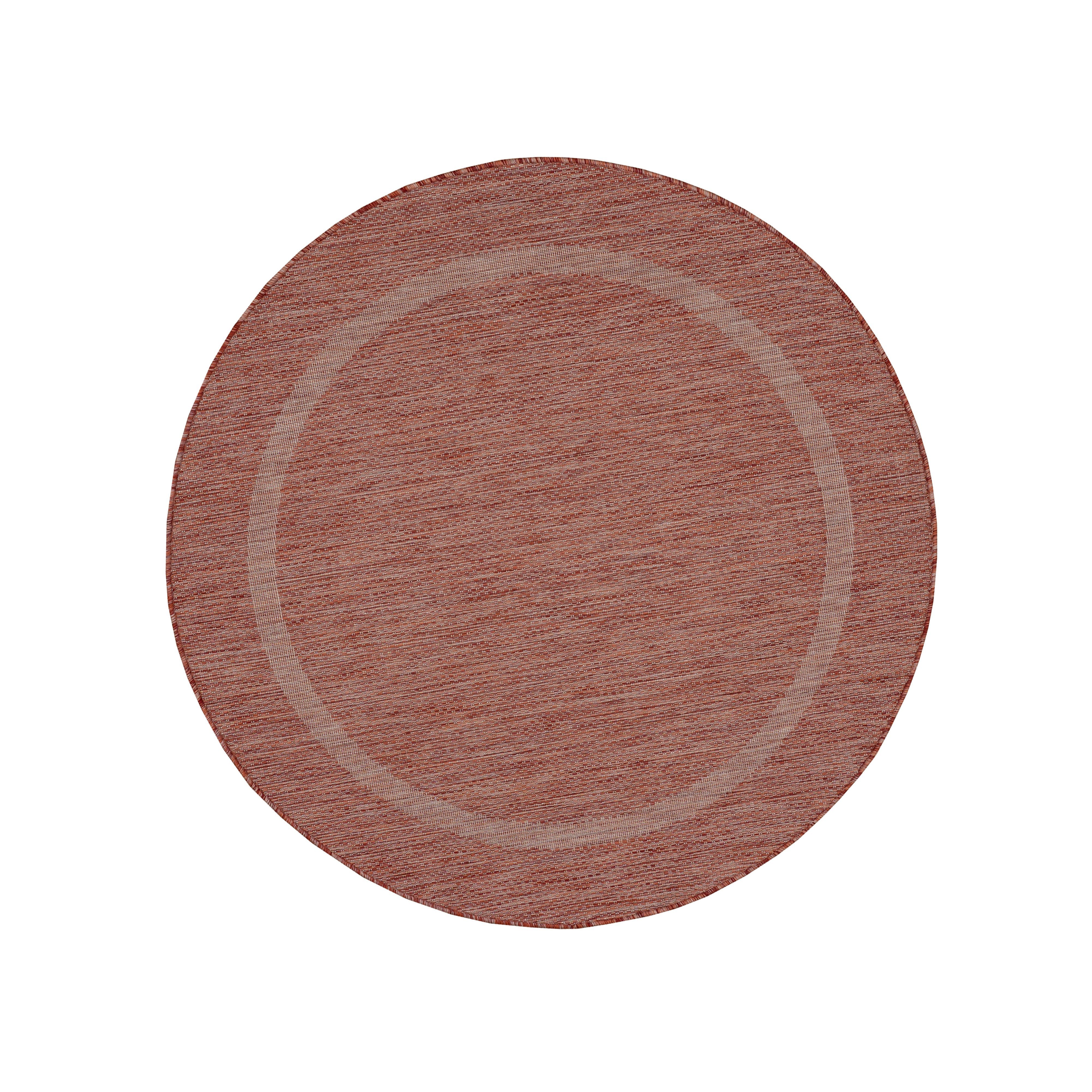 Outdoorteppich RELAX 4311, Ayyildiz Teppiche, rund, Höhe: 5 mm, Pflegeleicht / Strapazierfähig / In- und Outdoor geeignet RED
