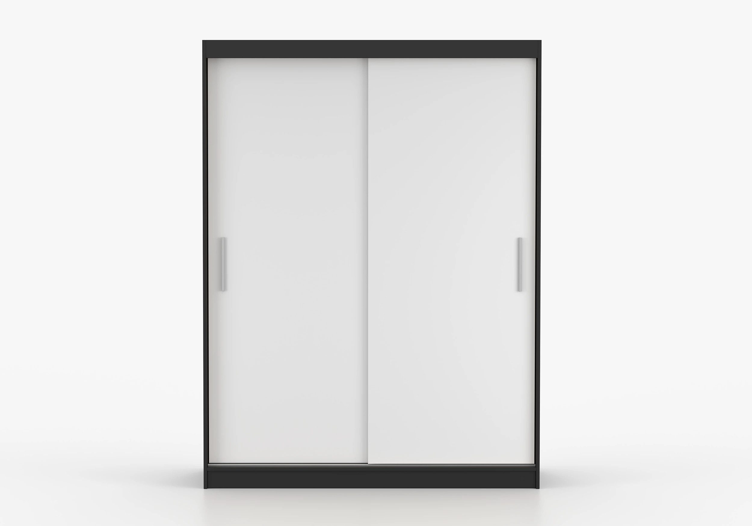 imoebel24 Schwebetürenschrank VISTA 04 150 cm - Schwarz / Weiss günstig online kaufen