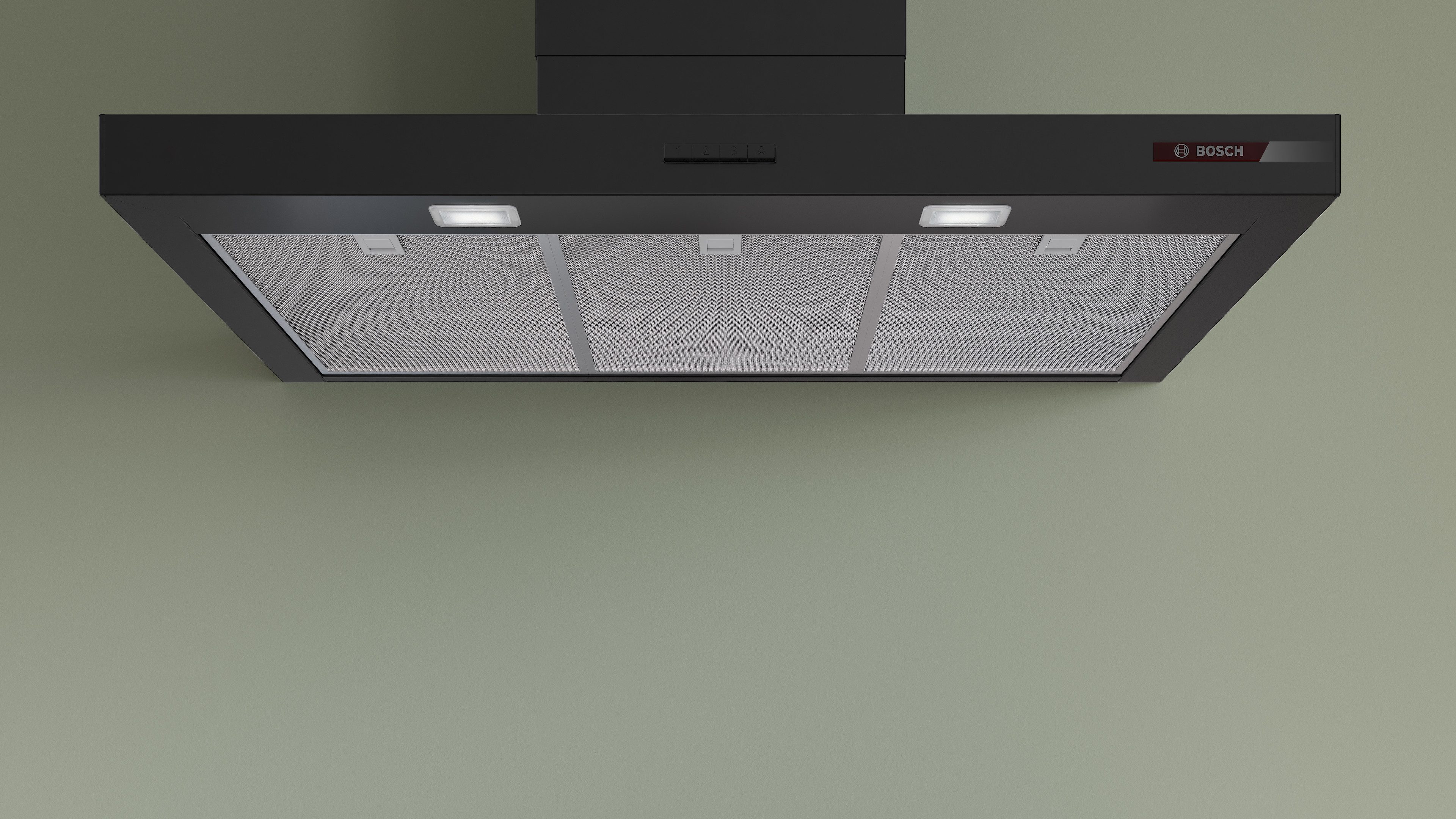 BOSCH Wandhaube DWB93BC60 Serie Serie 2 DWB93BC60, Einfache Tastensteuerung & effizientes Dual Filtersystem