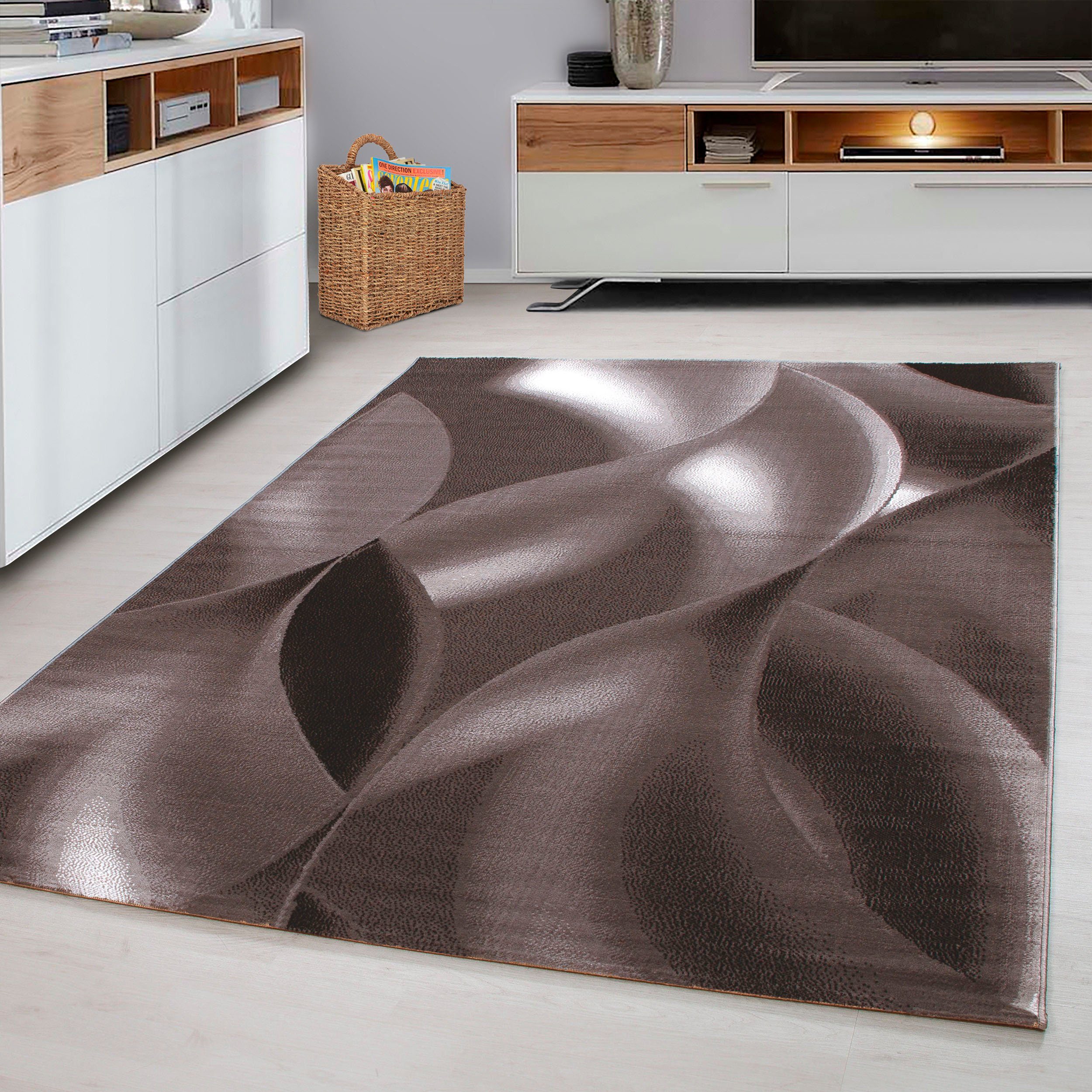 Ayyildiz Teppiche Teppich Plus 8008, auch als Läufer erhältlich, rechteckig, Höhe: 6 mm, Läufer, gemusterter Flachflor, robust, Webteppich, …