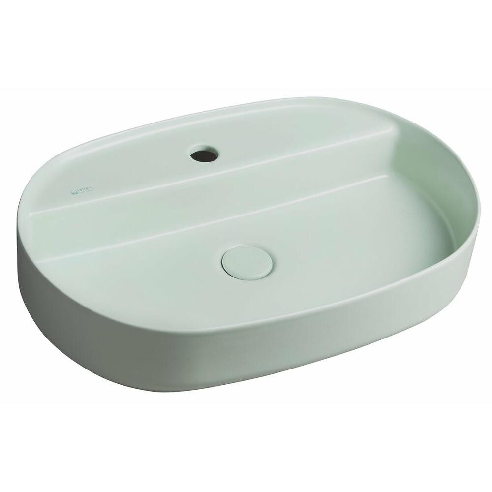 HAK Waschtisch INFINITY OVAL Aufsatzwaschbecken, 60x40cm, Grün Mint