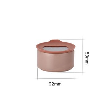 NEOFLAM® Vorratsdose FIKA One Keramik Vorratsdose 200ml - Rosé Pink, Keramik, Silikon, (1-tlg)