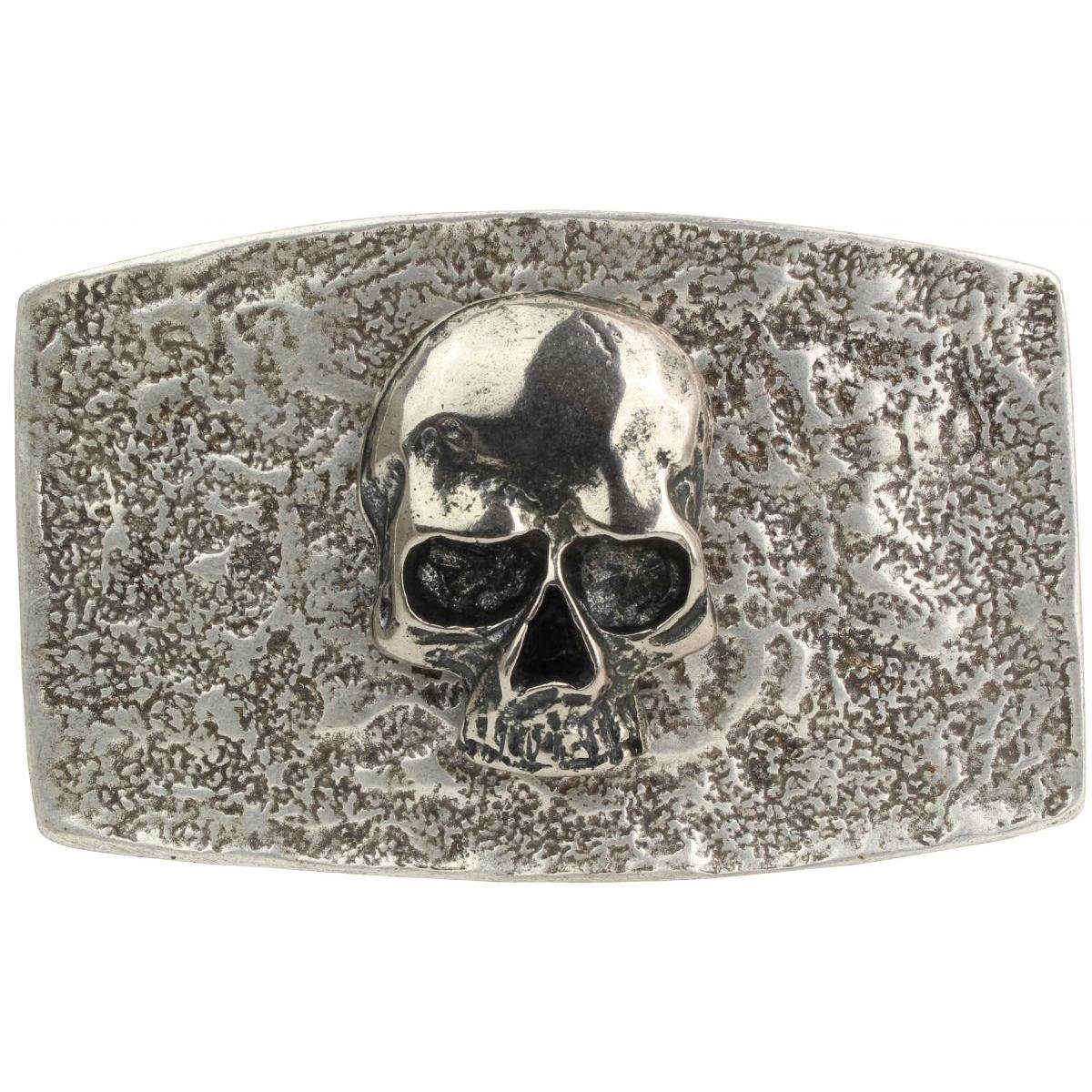 BELTINGER Gürtelschnalle Totenkopf 4,0 cm - Buckle Wechselschließe Gürtelschließe 40mm - Gürtel (1-St)