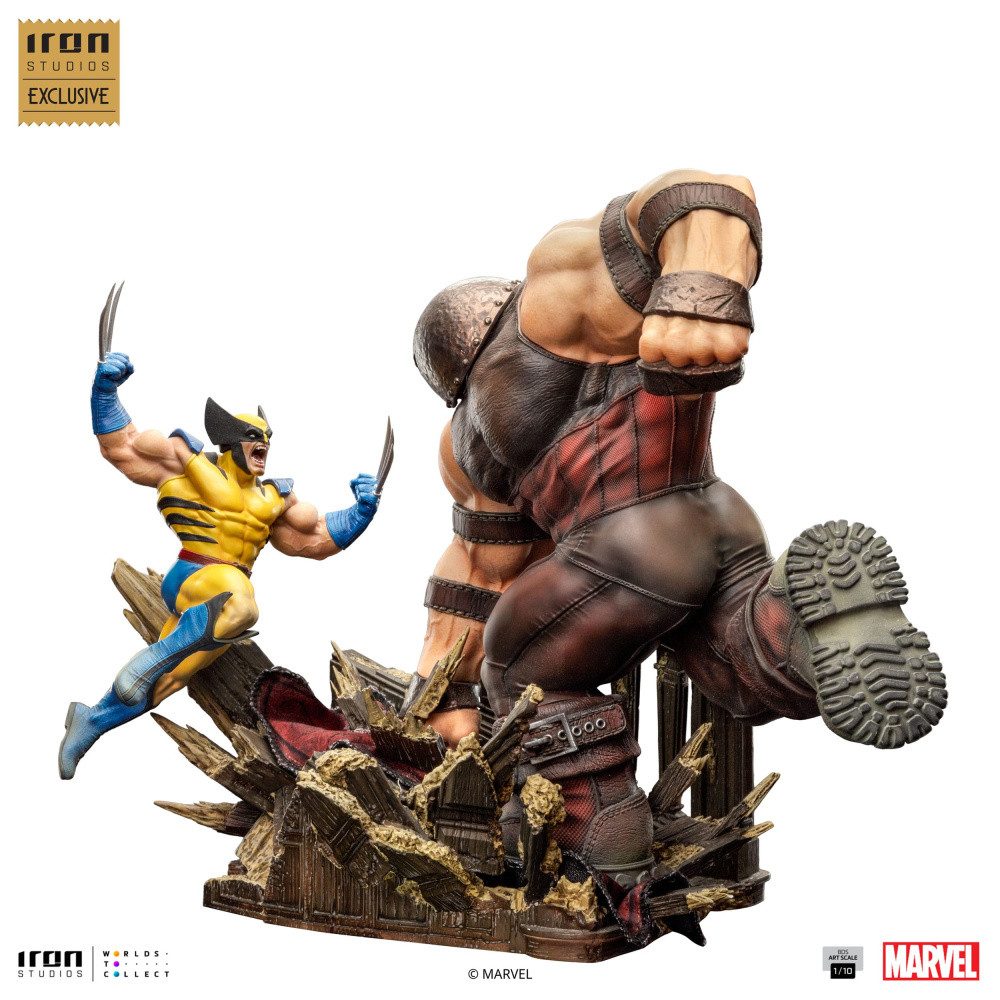 Actionfigur Marvel BDS Art Scale Statue 1/10 Wolverine vs Juggernaut heo EU Exclus