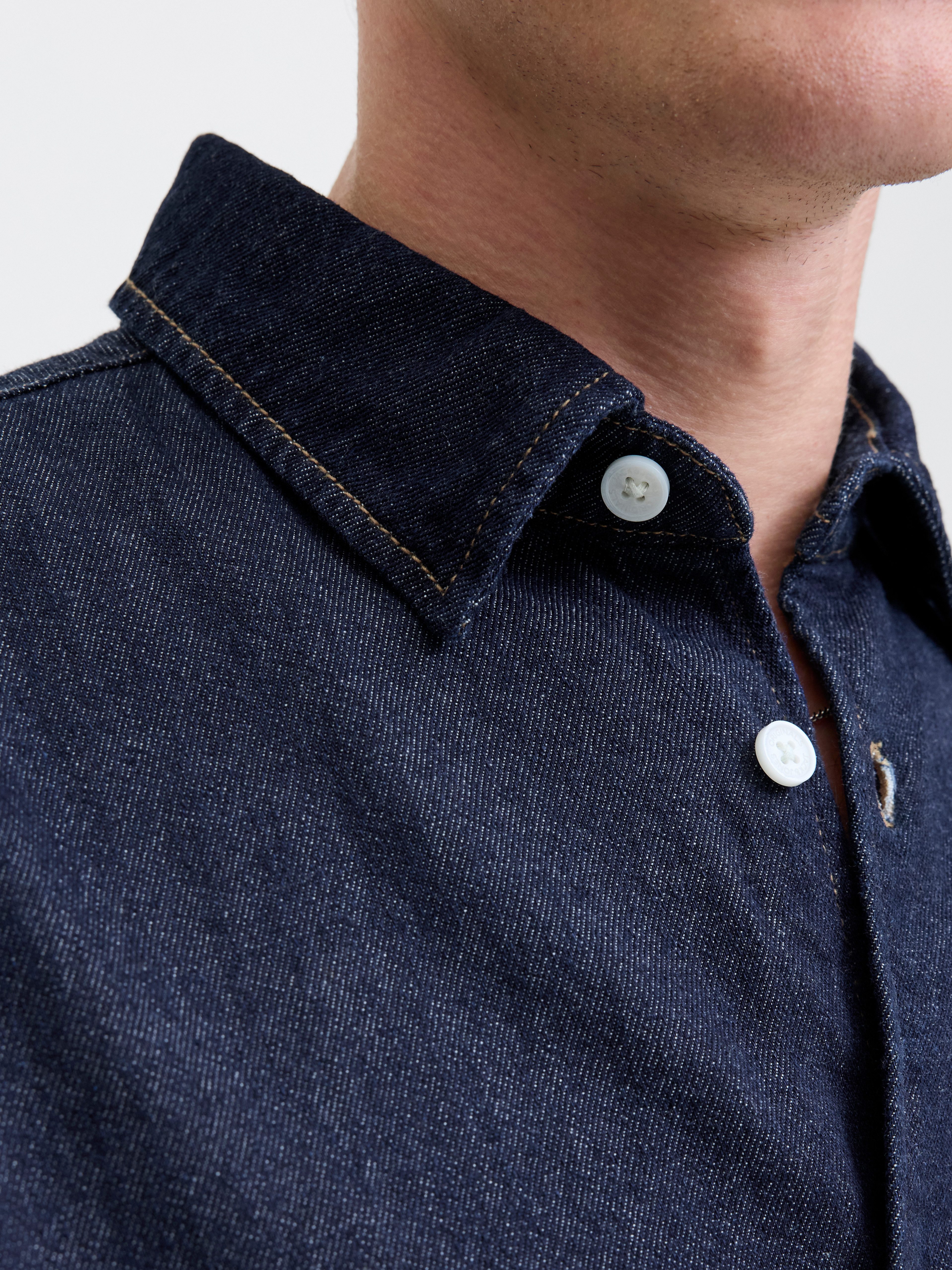 Jack & Jones Langarmhemd JORNORREBRO DENIM SHIRT LS SN