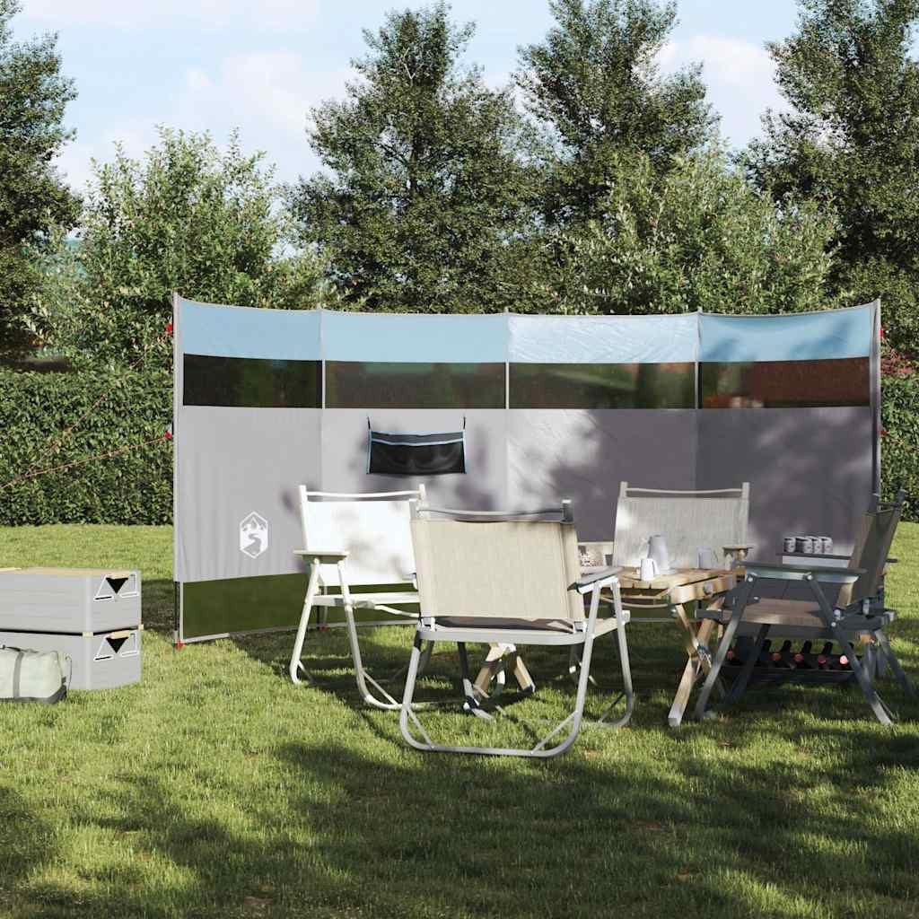 vidaXL Pavillon Camping-Windschutz Blau 366x152x152 cm günstig online kaufen