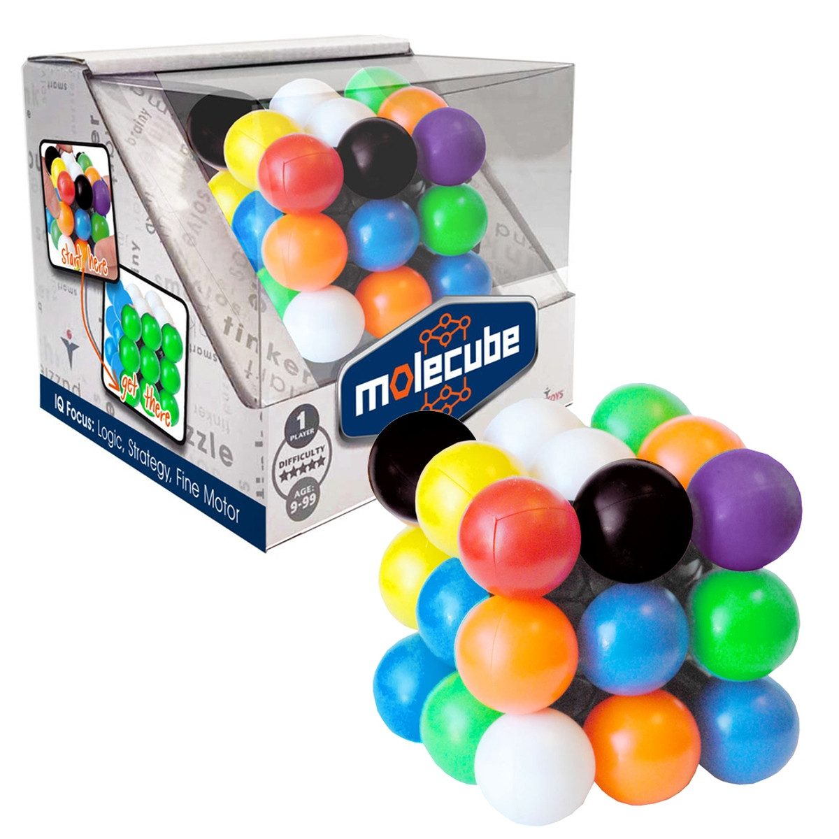 Invento 3D-Puzzle Zauberwürfel Mole Cube 3D Puzzle mehrfarbig, Puzzleteile