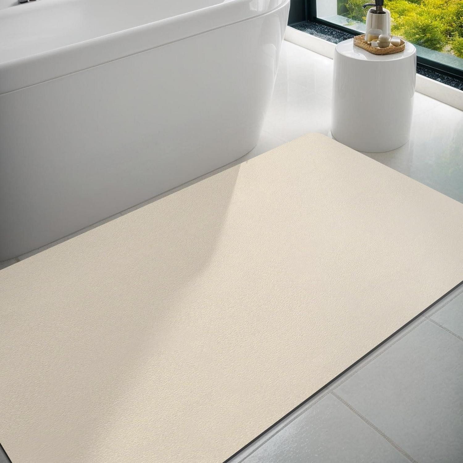 LuxusKollektion Badematte Badematte Gummi rutschfest saugfähig 60x150cm