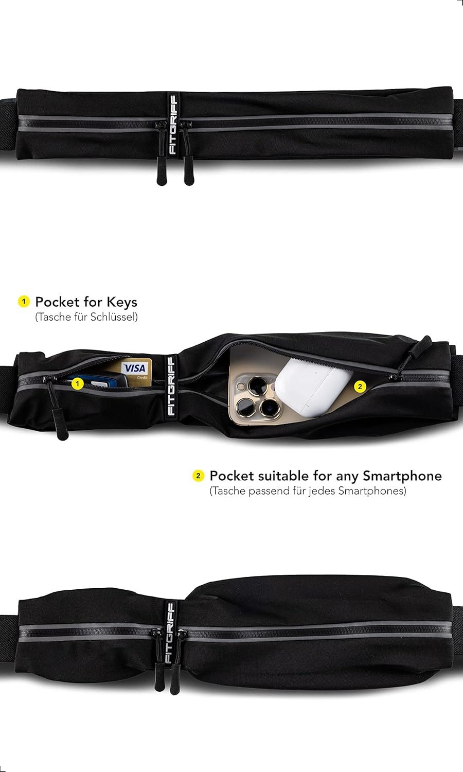 GD IMPORT Laufgürtel Fitgriff Lauftasche für Handy, Running Belt, für Smart günstig online kaufen