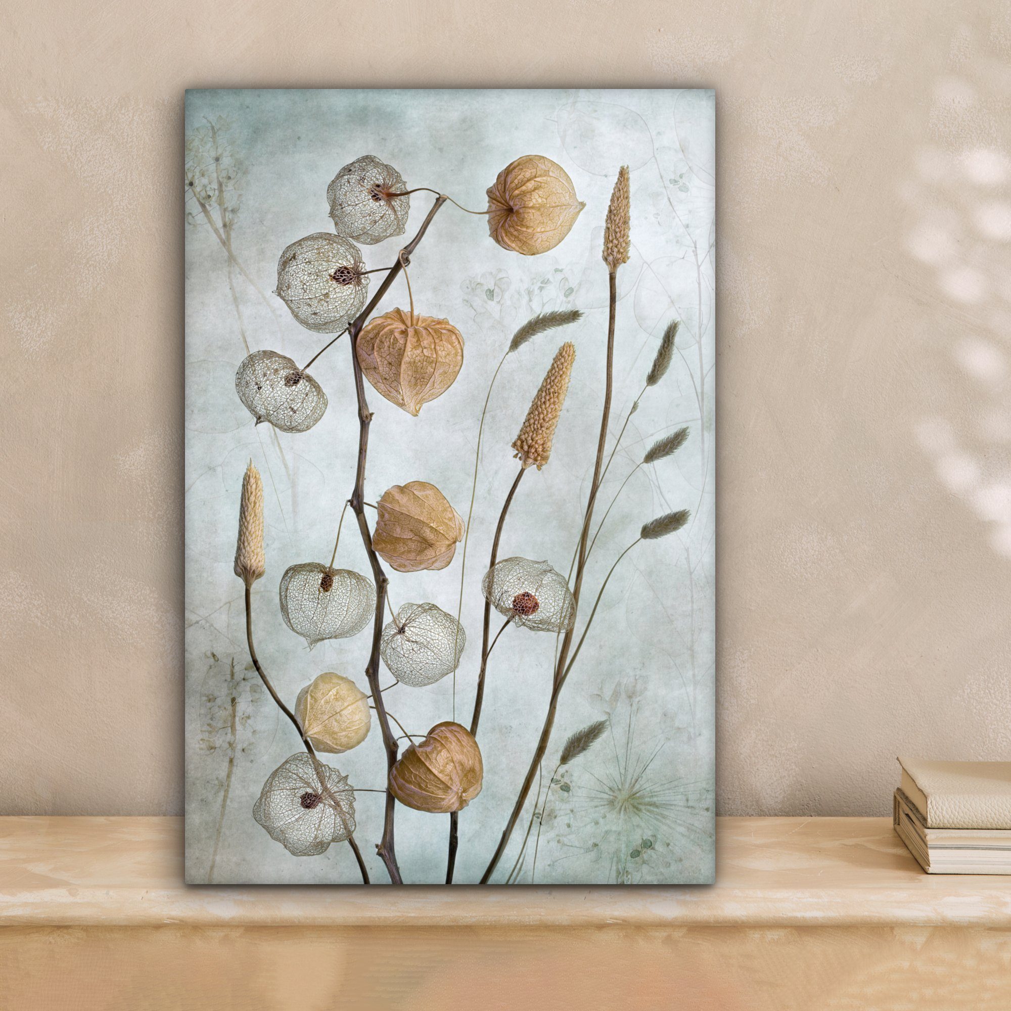 OneMillionCanvasses® Leinwandbild Stilleben - Natur - Herbst - Trockenblume günstig online kaufen