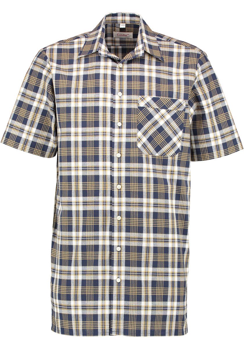 Condor Kurzarmhemd Usanio 90cm langes Herren Kurzarm Arbeitshemd