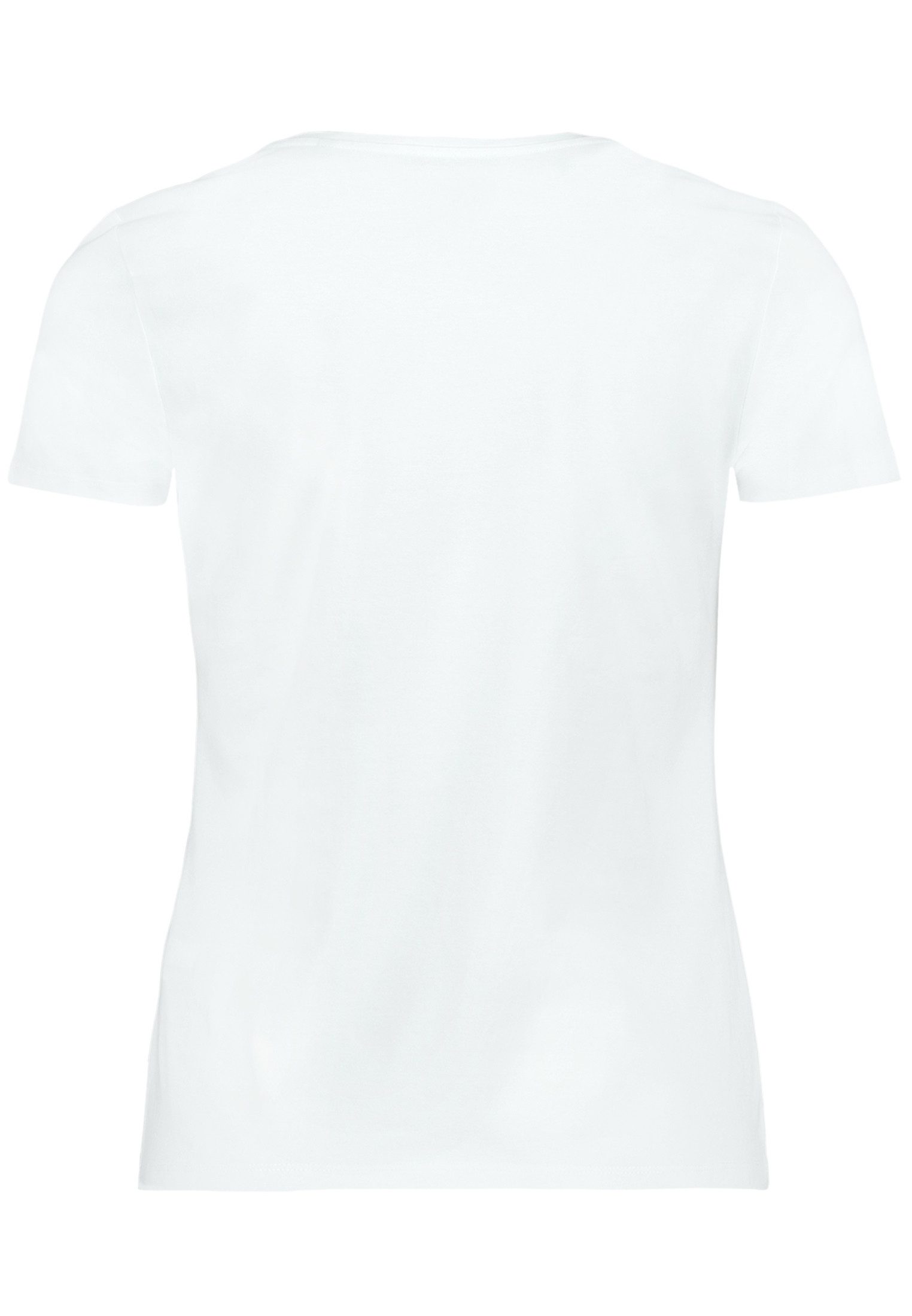 Zero Kurzarmshirt Damen mit Aufdruck (1-tlg) Glitzer.
