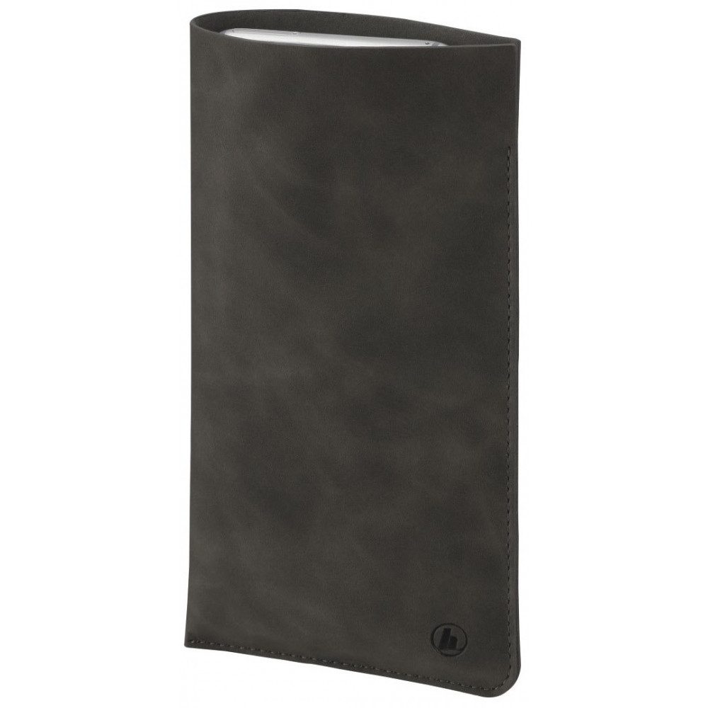 Hama Handyhülle Hama Smartphone-Sleeve Soft Elegance XXL grau - Hülle Passend für XXL-Geräte
