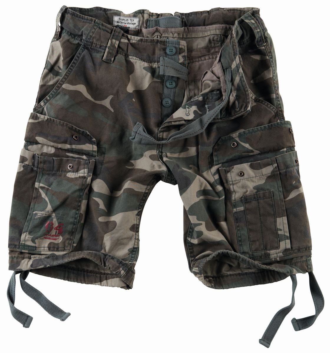 SURPLUS Cargoshorts AIRBORNE Vintage Cargoshort woodland Cargostyle