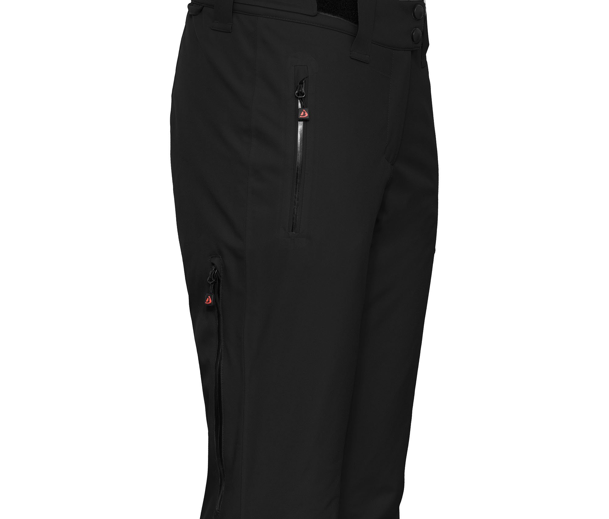 Bergson Skihose TUSBY Skihose, schwarz COMFORT wattiert, 20000 Wassersäule, recycelt, mm Normalgrößen Damen