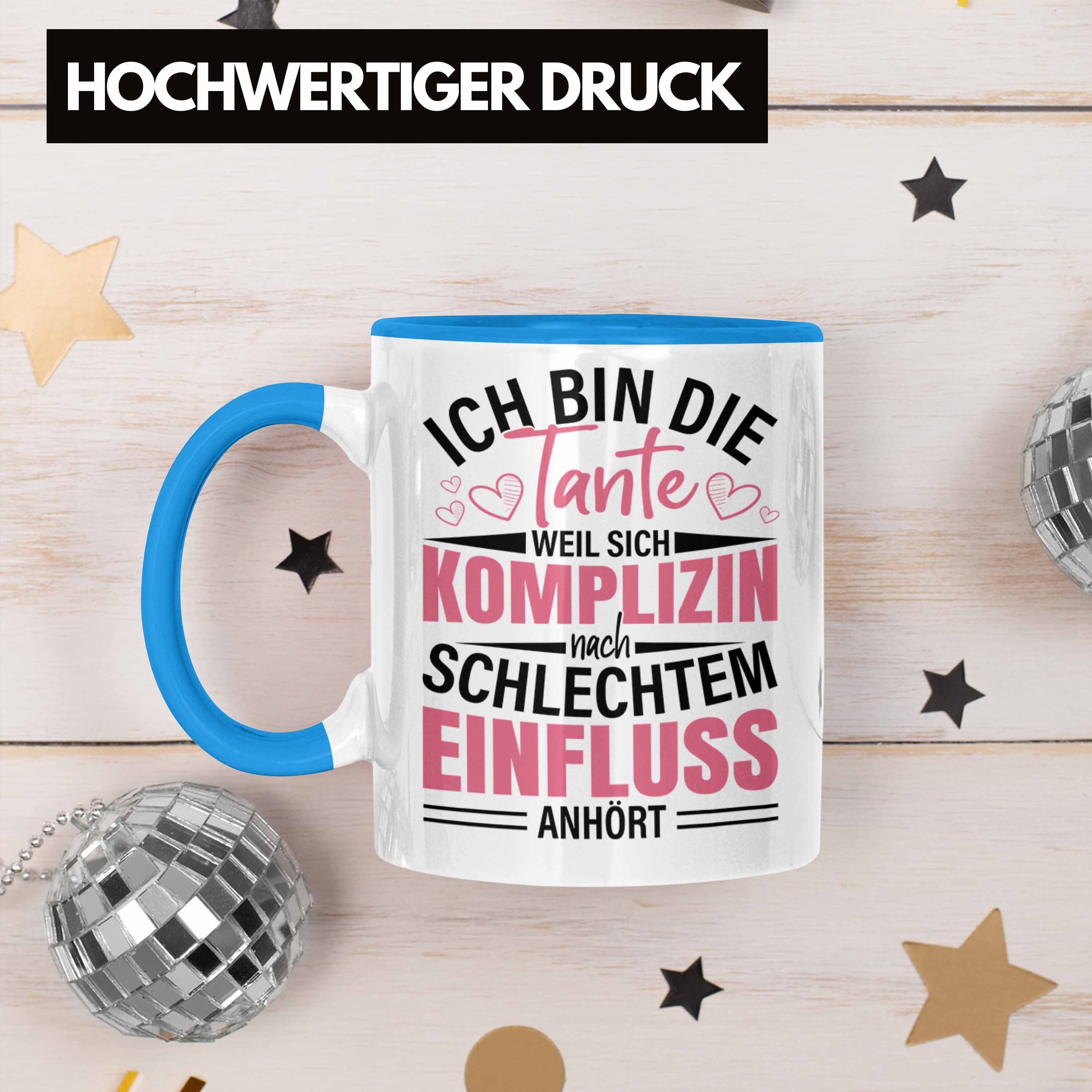 Lustig Spruch Schlechter Geschenk Blau Bin Geschenkidee Tante Trendation - Tante Tasse Tasse Die Ich Trendation Einfluss