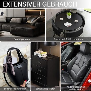 Avisto Vinyltapete Kunstleder Selbstklebend, Flicken Leder Reparatur 140*50cm, (Lederreparatur Kunstleder Flicken), für Möbel Sofa Stühle Schränke Autositze Tische Ledertaschen