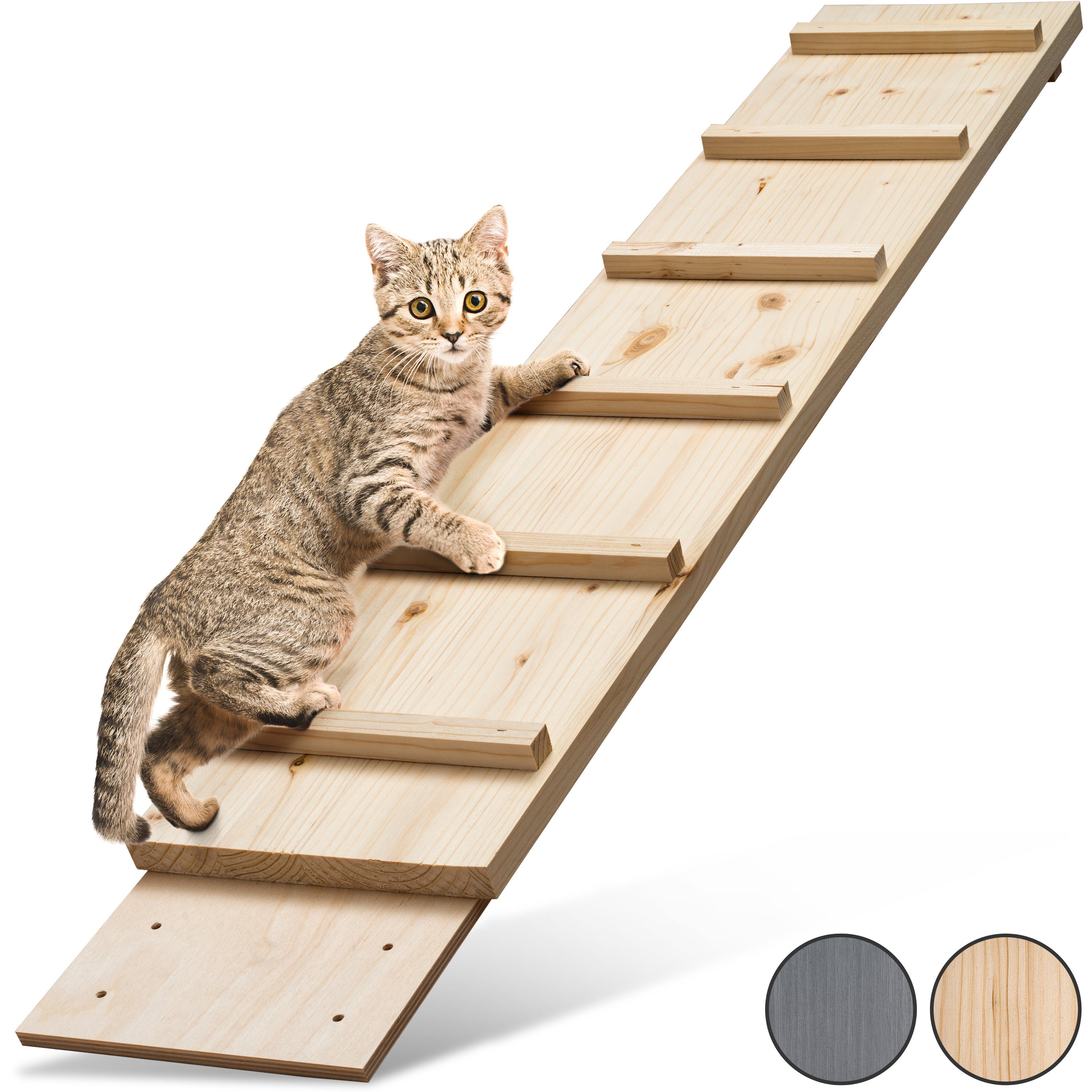 ELMATO Haustiertreppe Elmato 13019 Katzentreppe erweiterbar (1Meter mit Verbindungsstück)