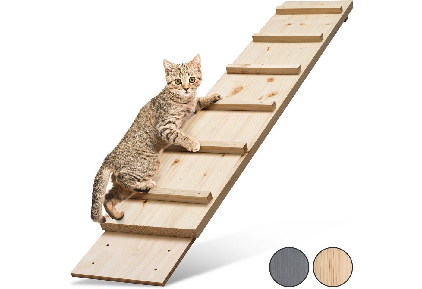 ELMATO Haustiertreppe Elmato 13019 Katzentreppe erweiterbar (1Meter mit Verbindungsstück)