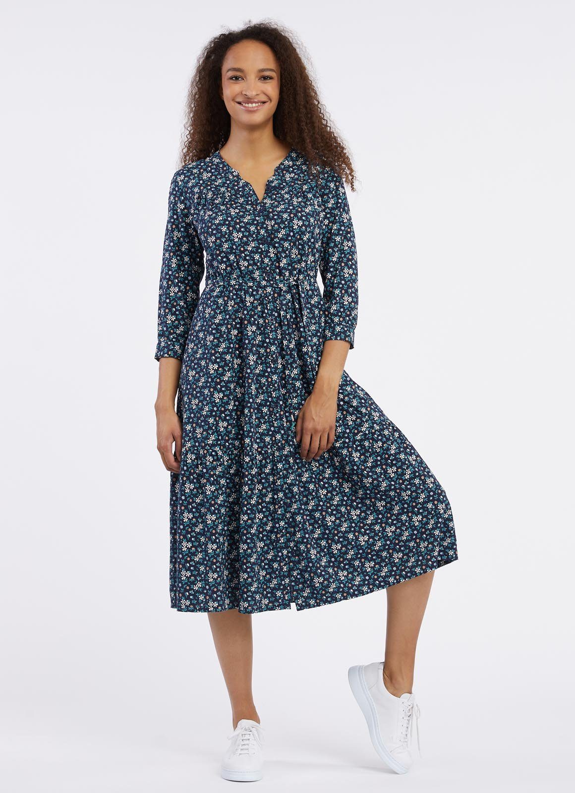 Ragwear Sommerkleid MEVE mit Alloverdruck, Taillen-Bindegürtel günstig online kaufen