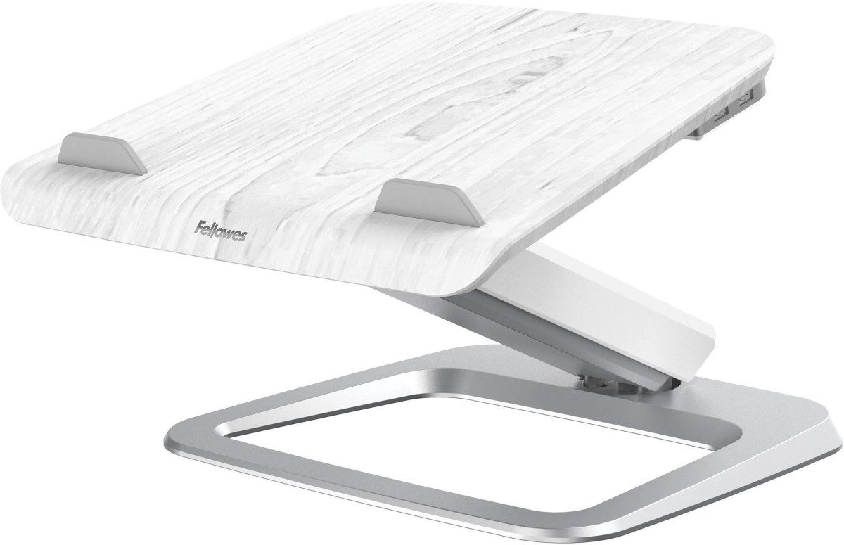 FELLOWES Monitor-Halterung Laptop-Ständer Hana Series 254 x 609,6 mm x 102/406 mm weiß