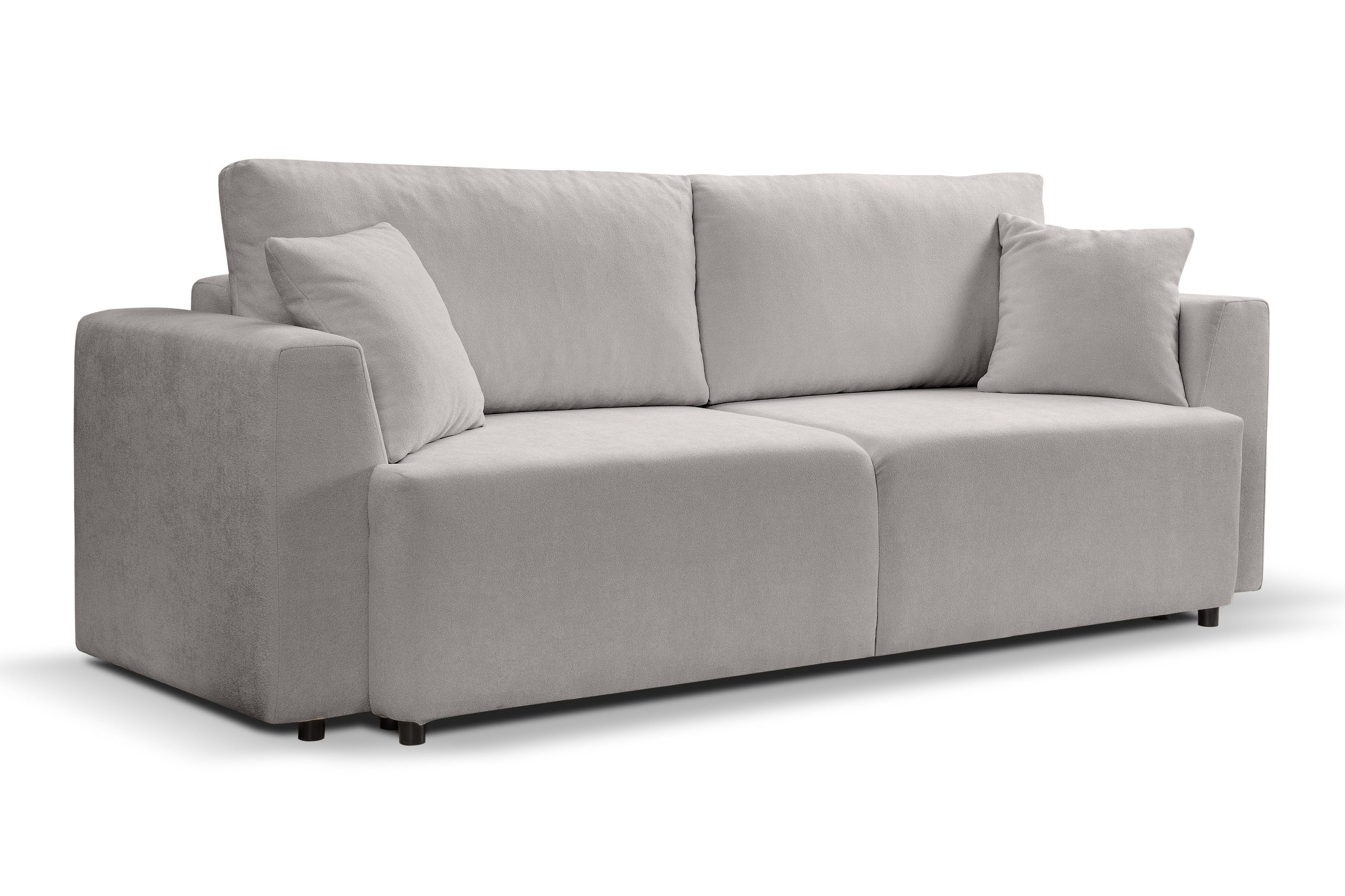 freiraum Schlafsofa Point, in hellgrau, Webstoff - 250x95x99cm (BxHxT)