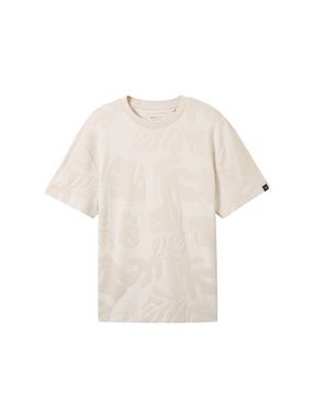 TOM TAILOR Denim T-Shirt T-Shirt aus Jacquard