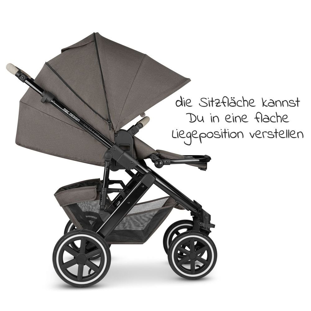 Babywanne, Sportsitz, Design Air mit Edition ABC Kinderwagen Herb, - (7-tlg), Diamond - Salsa Regenschutz Lufträdern, Kombi-Kinderwagen 4 Buggy