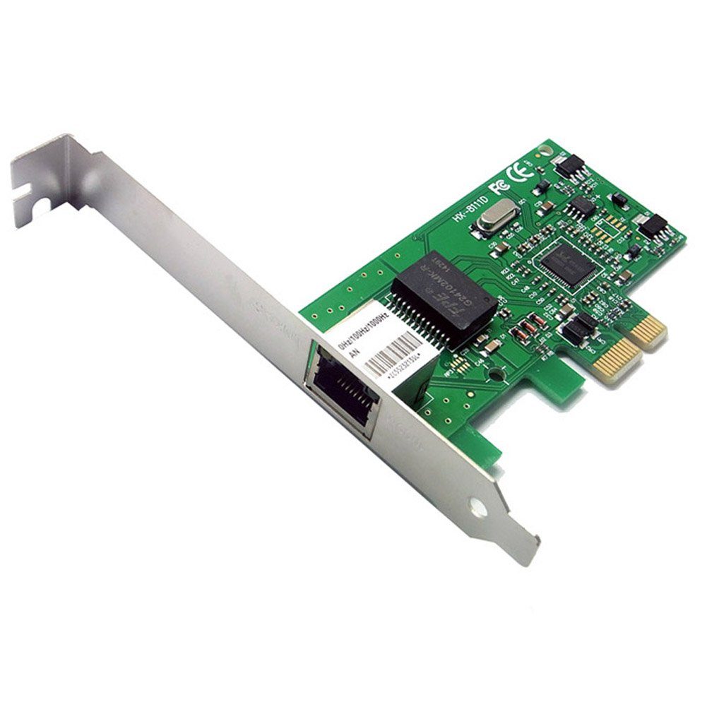 Bolwins M29C PCI-E Gigabit 1000Mb LAN Ethernet Netzwerk Karte Switch RJ45 f PC Netzwerk-Switch (Gigabit-Netzwerkkarte mit PCI-Express-Schnittstelle)