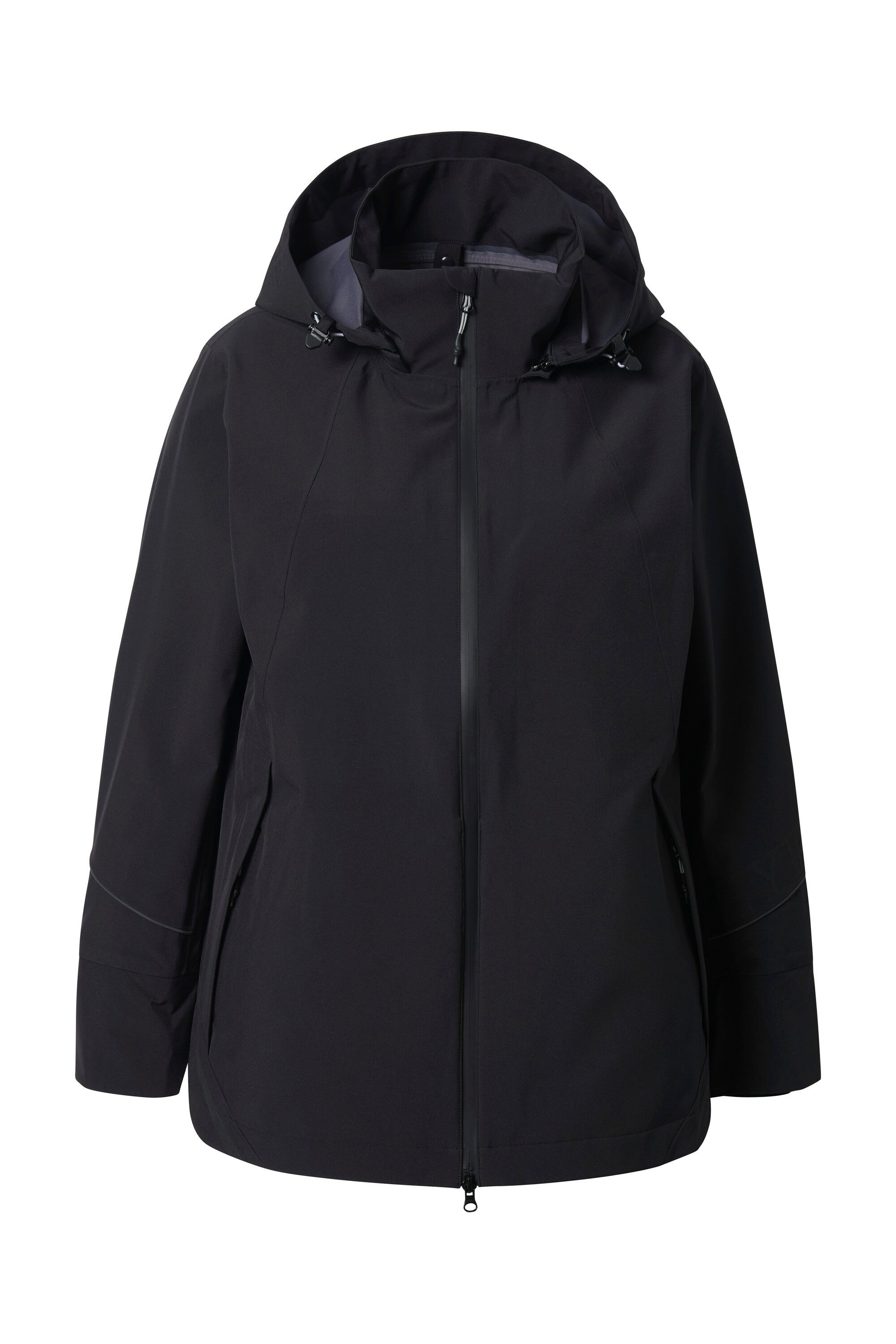 Ulla Popken Funktionsjacke Performance-Jacke wasserdicht Kapuze 2-Wege-Zipp günstig online kaufen