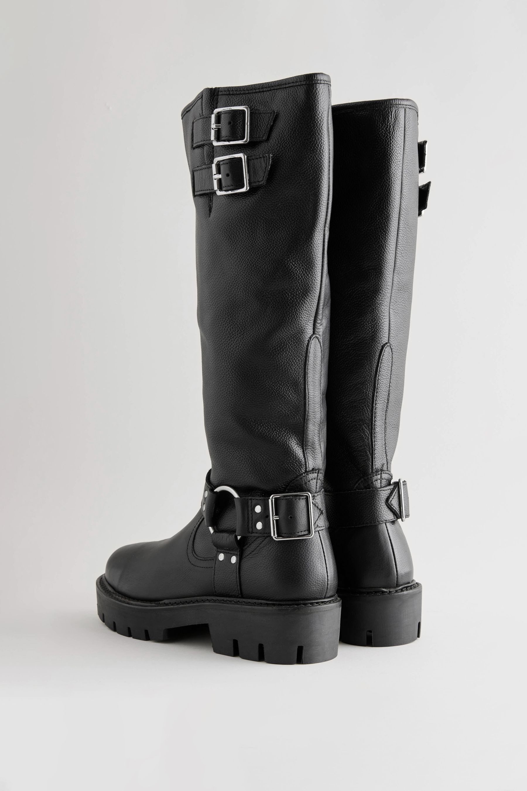 Next Forever Comfort® Kniehohe Bikerstiefel Schnalle Bikerboots (1-tlg) günstig online kaufen