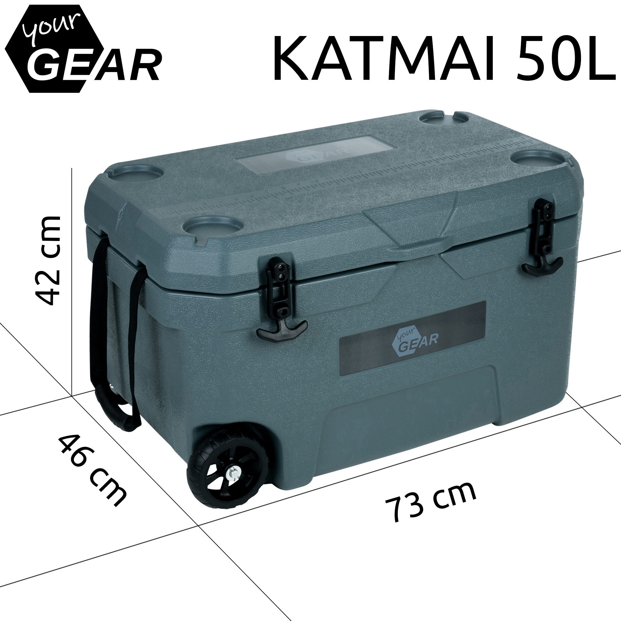yourGEAR Kühlbox your GEAR Katmai 50L Kühlbox - 9 Tage Kühldauer passive Thermo-Box – Bild 2 von 5