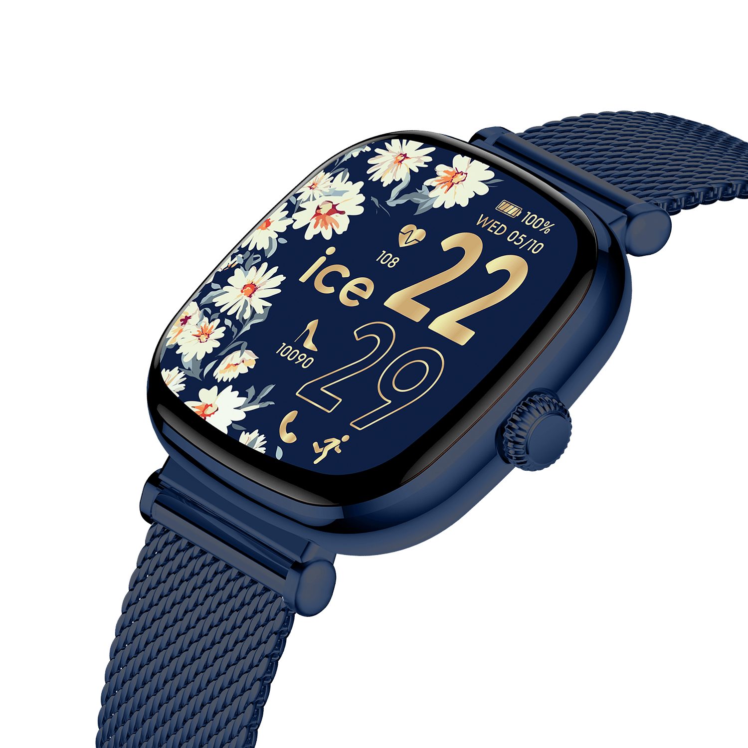 ice-watch ICE smart SQ 2.0 Smartwatch, Armbanduhr,Damenuhr,Herrenuhr,Bluetooth,digital,Spiele,Edelstahlband