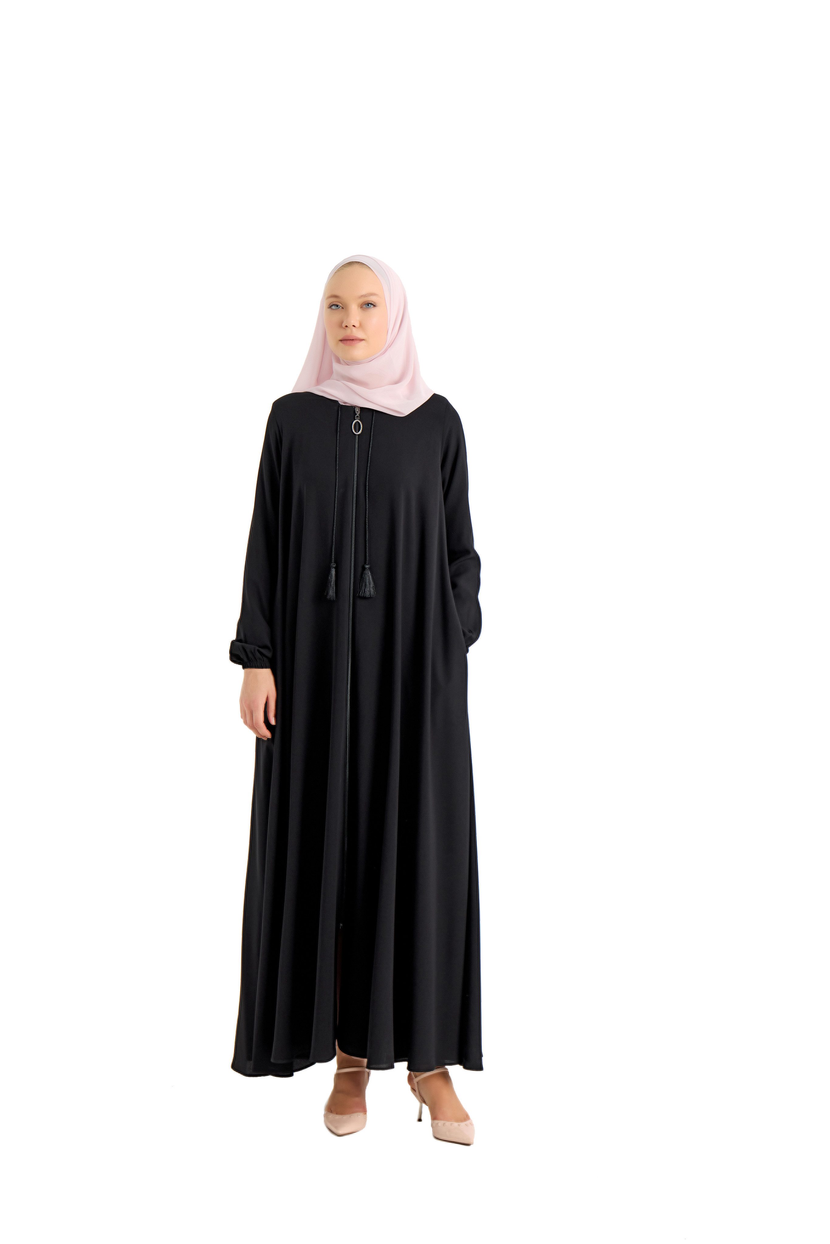 ELYANUR Maxikleid Hochwertige erweiterte Abaya
