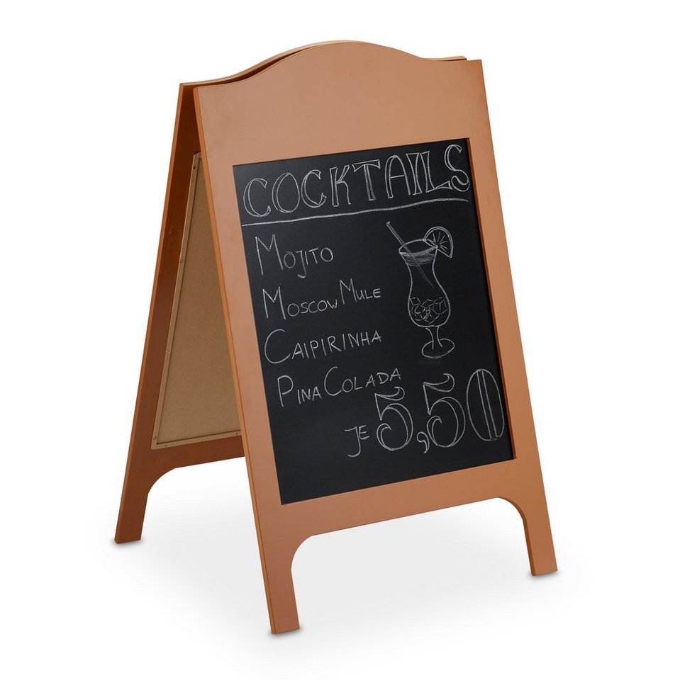 relaxdays Standtafel »Kreidetafel Aufsteller mit Kreide« online kaufen