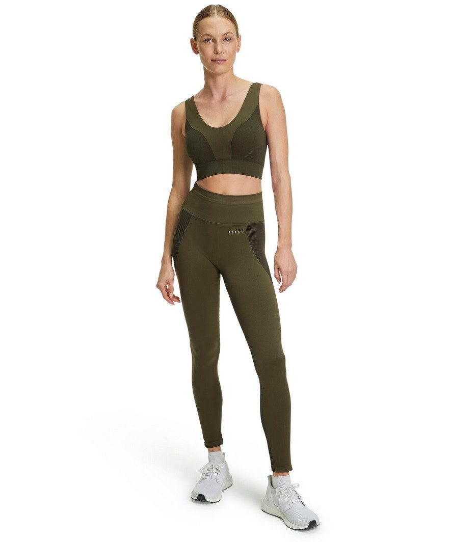 FALKE Sport-BH Funktionsunterwäsche Sport-Bra (nahtlos, Polyamid-Mischung) herbgrün