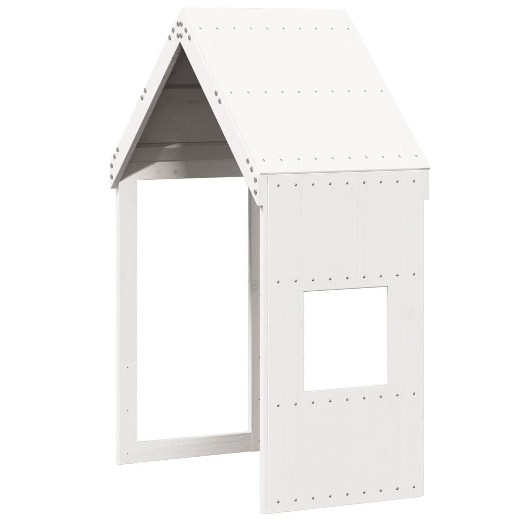 vidaXL Kinderbett Dach für Kinderbett Weiß 55x84x132 cm Massivholz Kiefer