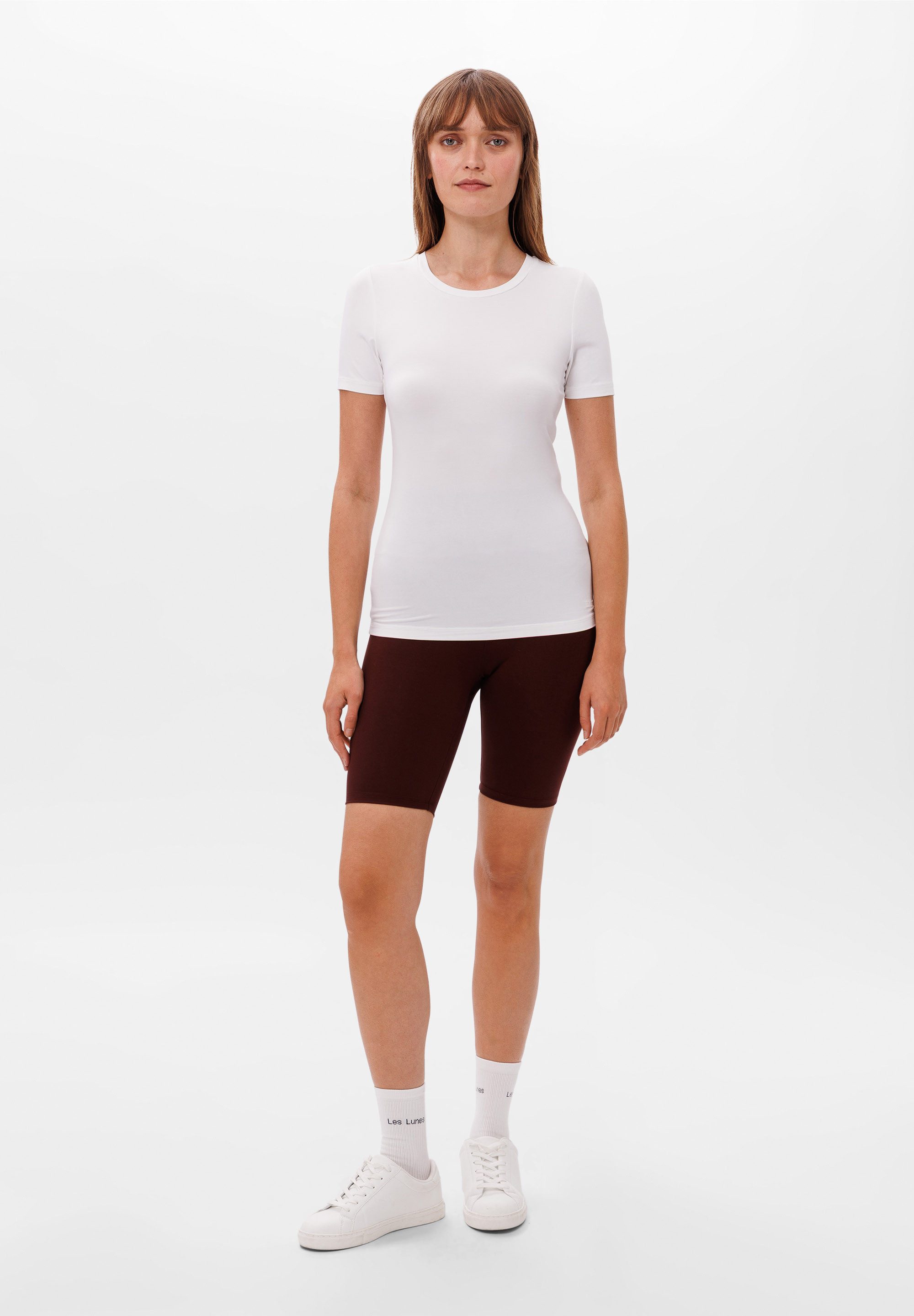Les Lunes T-Shirt ANNIE T-Shirt Slim Fit Slim Fit Shirt, figurbetont, klassisch, Basic