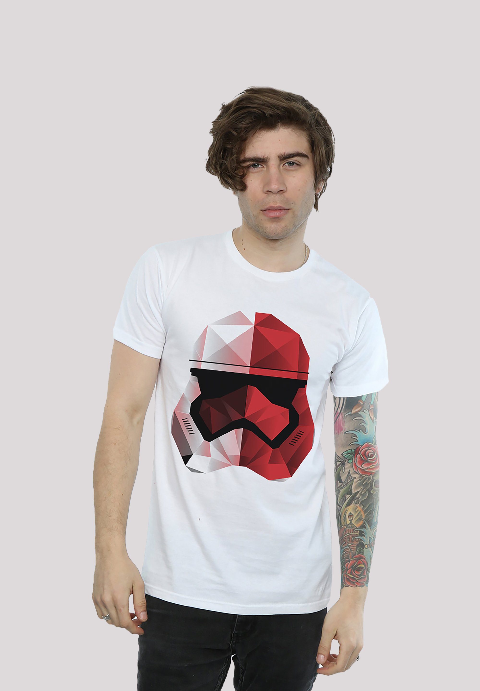 weiß Star T-Shirt F4NT4STIC Last Wars The Helm Print Cubist Merch Stromtrooper Jedi Fan