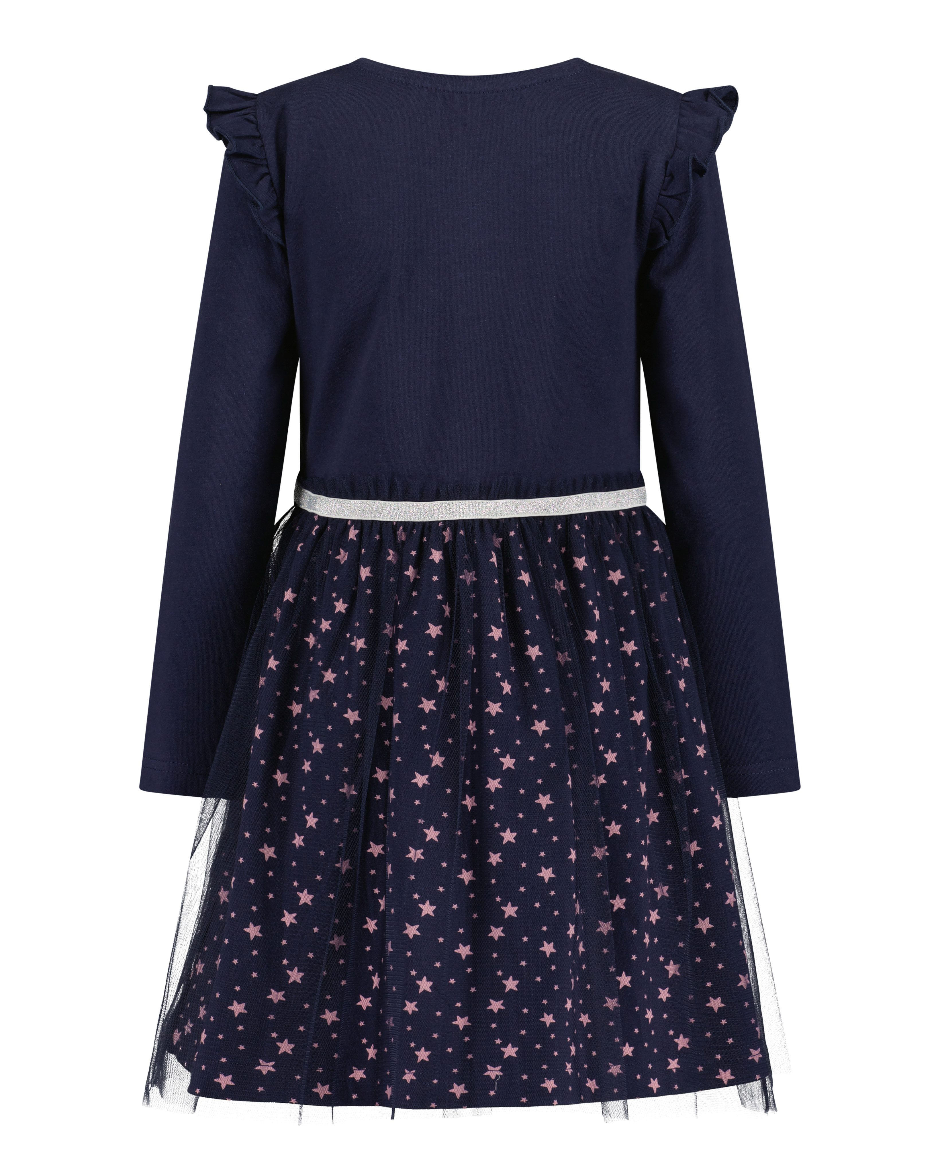 Blue Seven Tüllkleid Baumwollmischung, Glitzerdruck – Bild 3 von 4